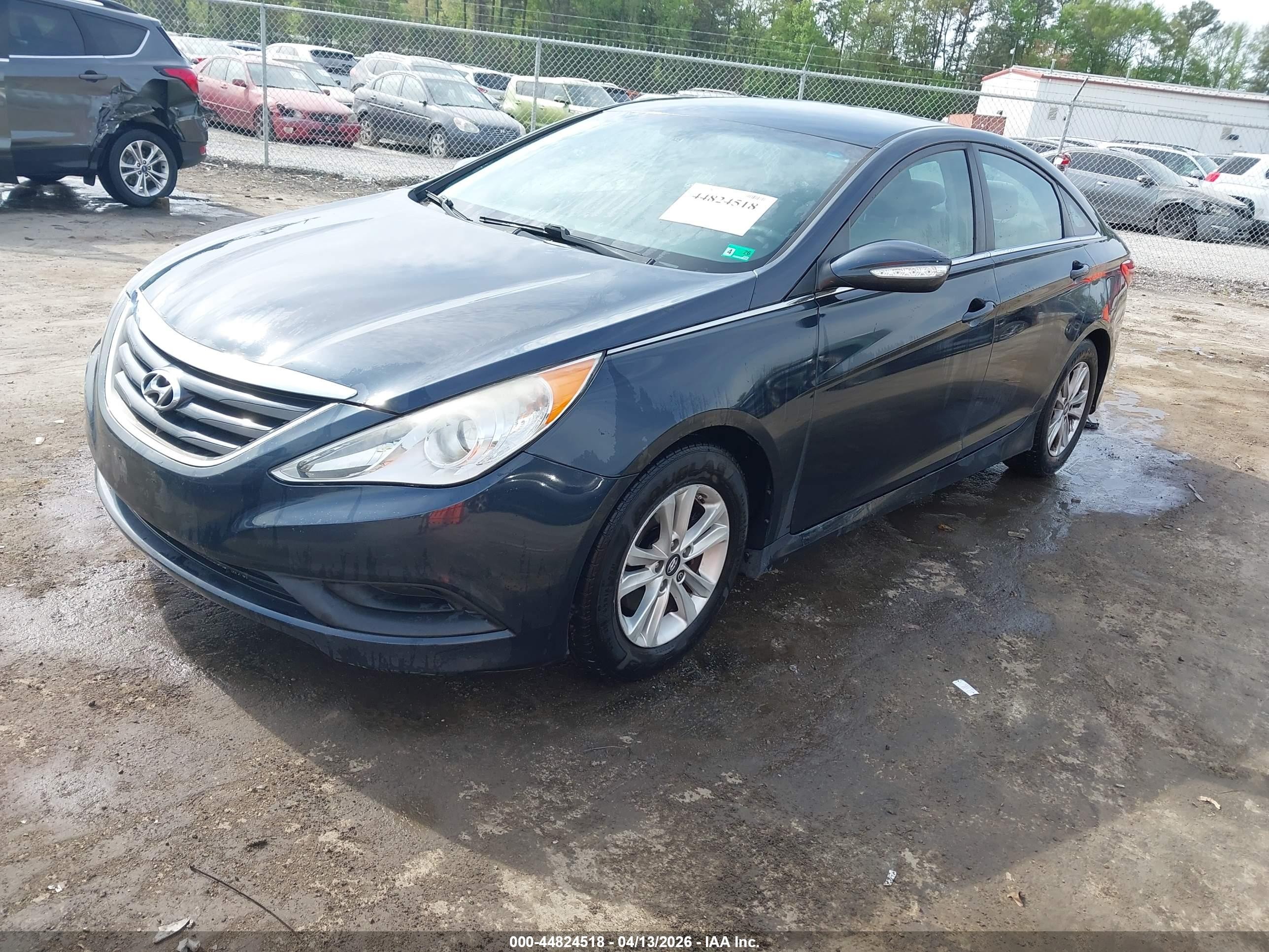 2014 Hyundai Sonata Gls Blue vin: 5NPEB4AC0EH899663