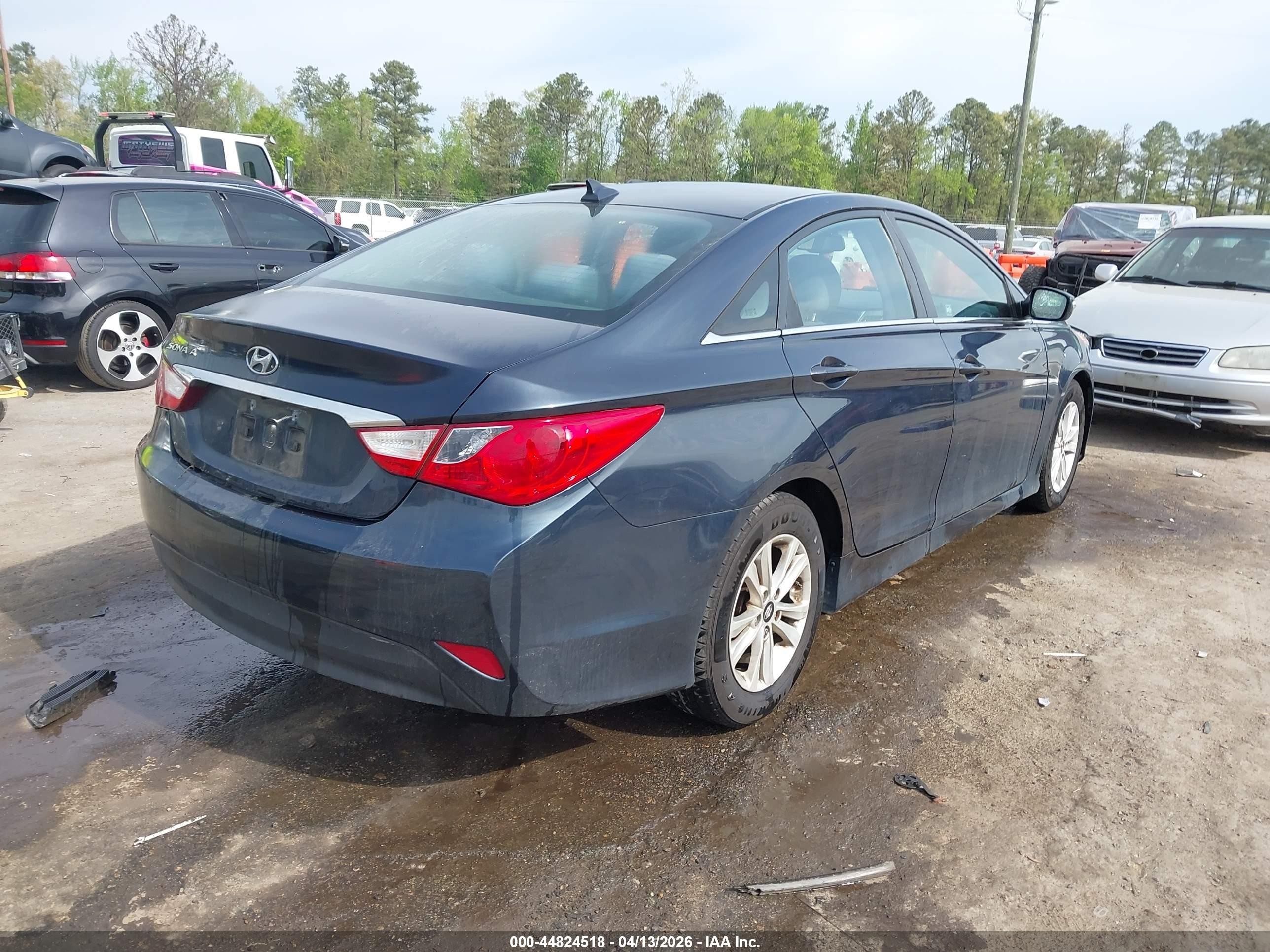 2014 Hyundai Sonata Gls Blue vin: 5NPEB4AC0EH899663