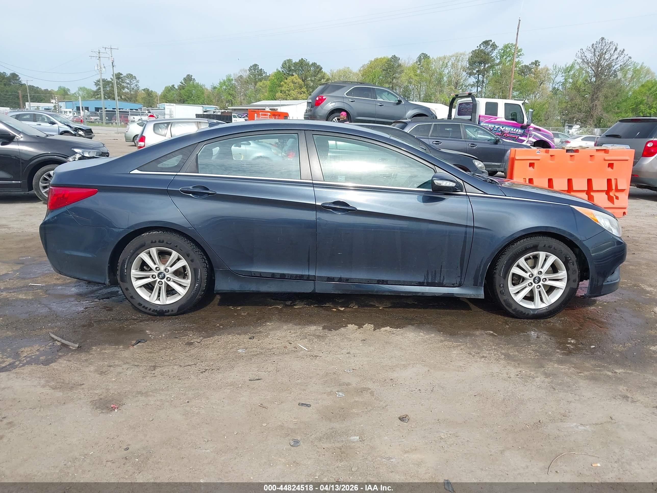 2014 Hyundai Sonata Gls Blue vin: 5NPEB4AC0EH899663