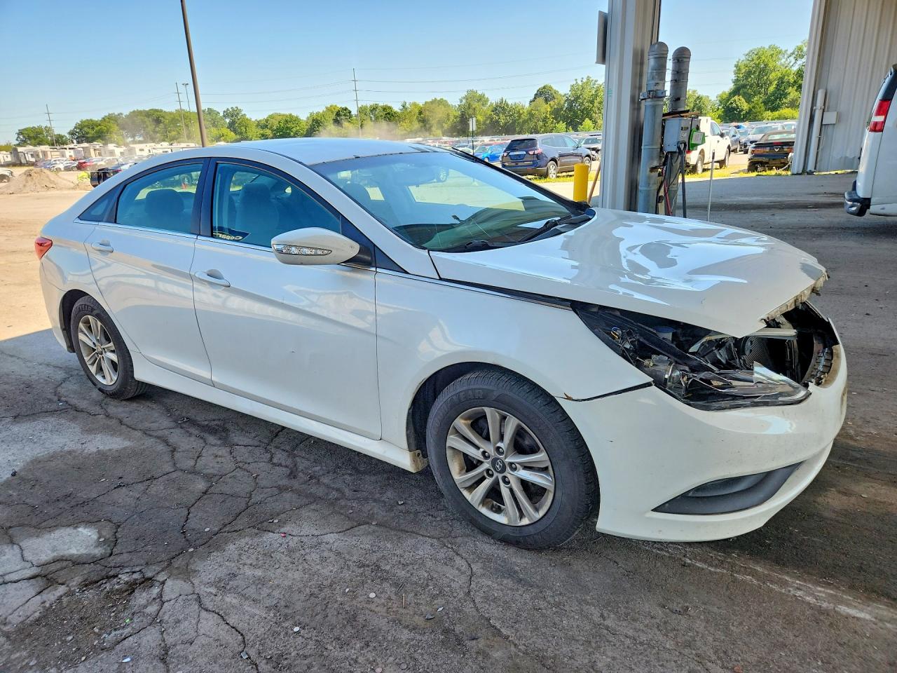 2014 Hyundai Sonata Gls White vin: 5NPEB4AC0EH903937