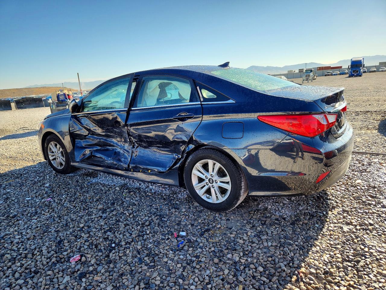 2014 Hyundai Sonata Gls Blue vin: 5NPEB4AC0EH905526