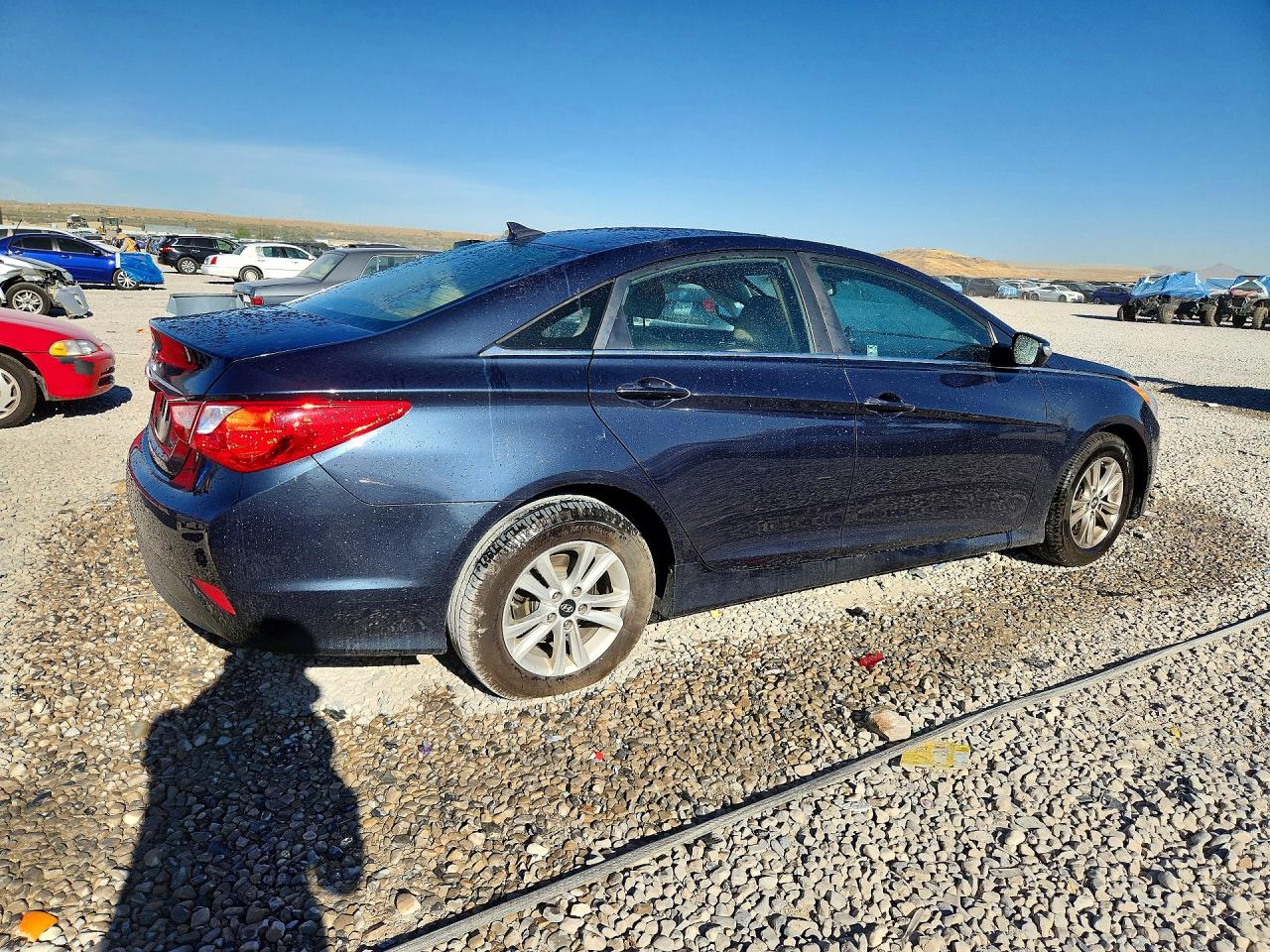 2014 Hyundai Sonata Gls Blue vin: 5NPEB4AC0EH905526