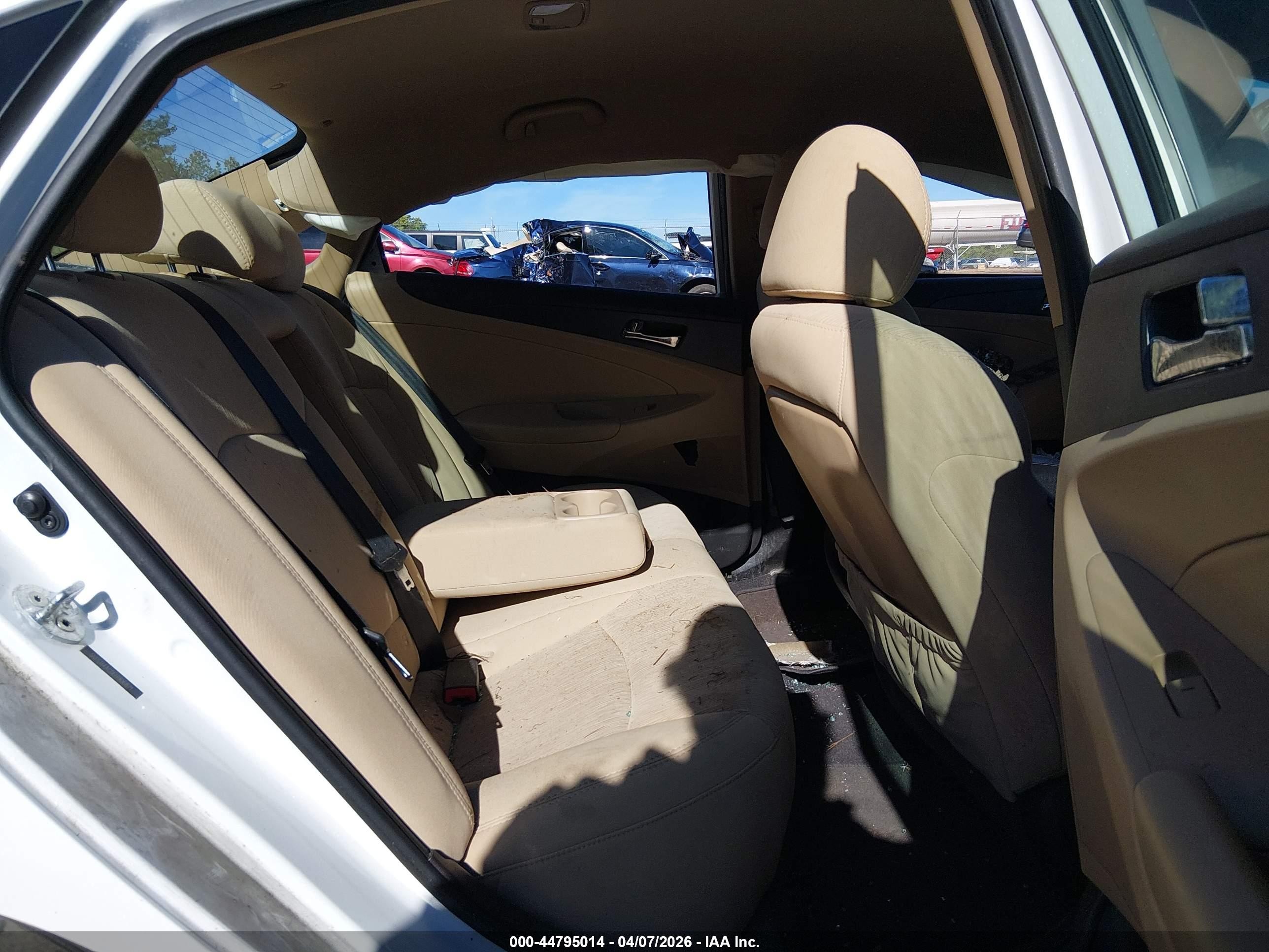 2014 Hyundai Sonata Gls White vin: 5NPEB4AC0EH906871