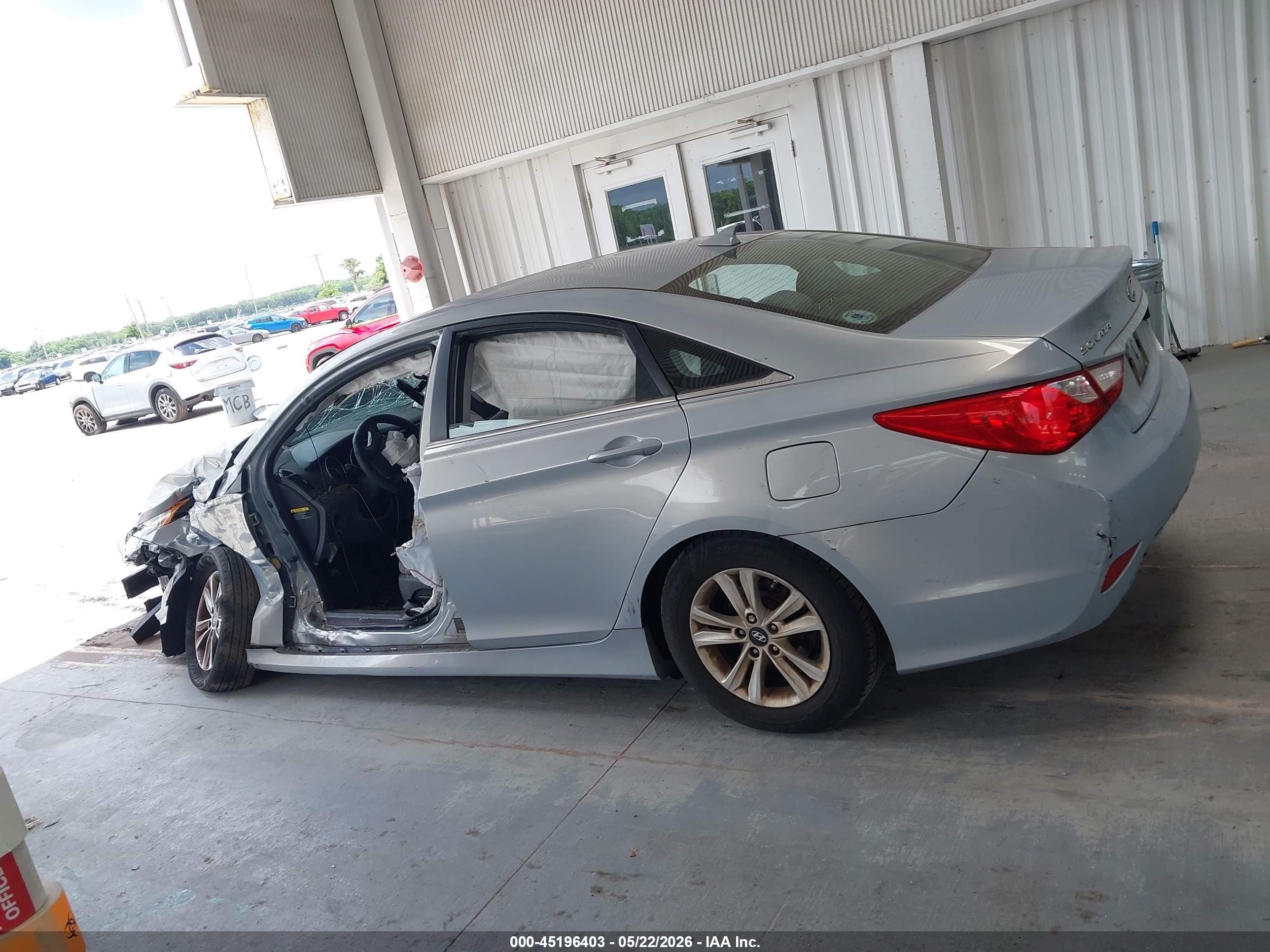 2014 Hyundai Sonata Gls Light Blue vin: 5NPEB4AC0EH908619