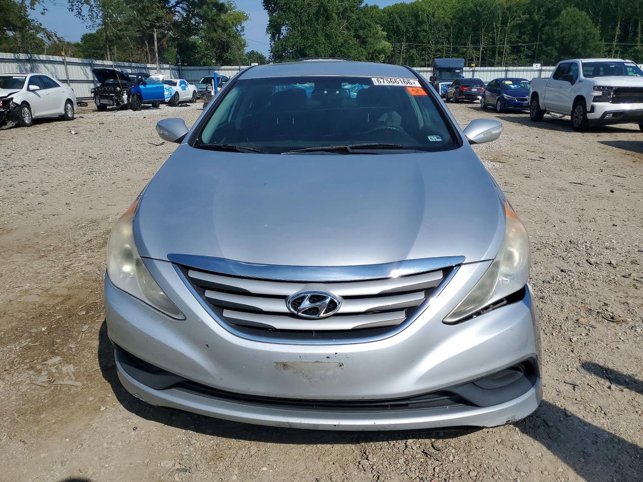 2014 Hyundai Sonata Gls Silver vin: 5NPEB4AC0EH916204