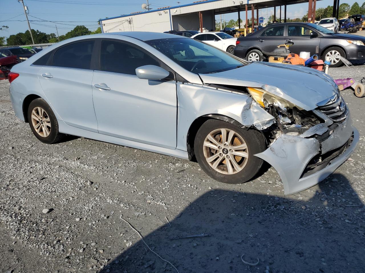 2014 Hyundai Sonata Gls Серебряный vin: 5NPEB4AC0EH917322