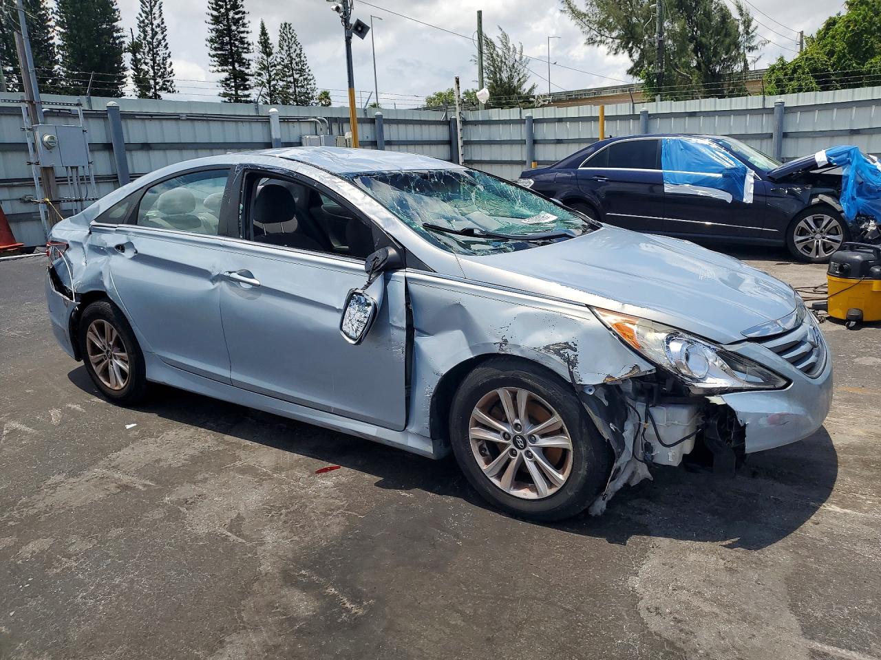2014 Hyundai Sonata Gls Silver vin: 5NPEB4AC0EH918096