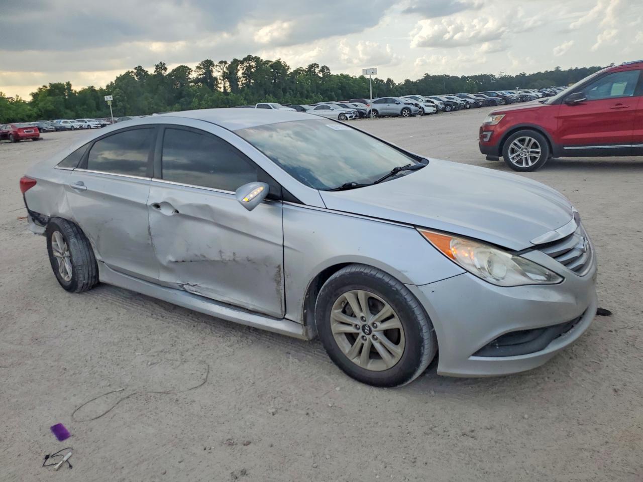 2014 Hyundai Sonata Gls Серебряный vin: 5NPEB4AC0EH918826