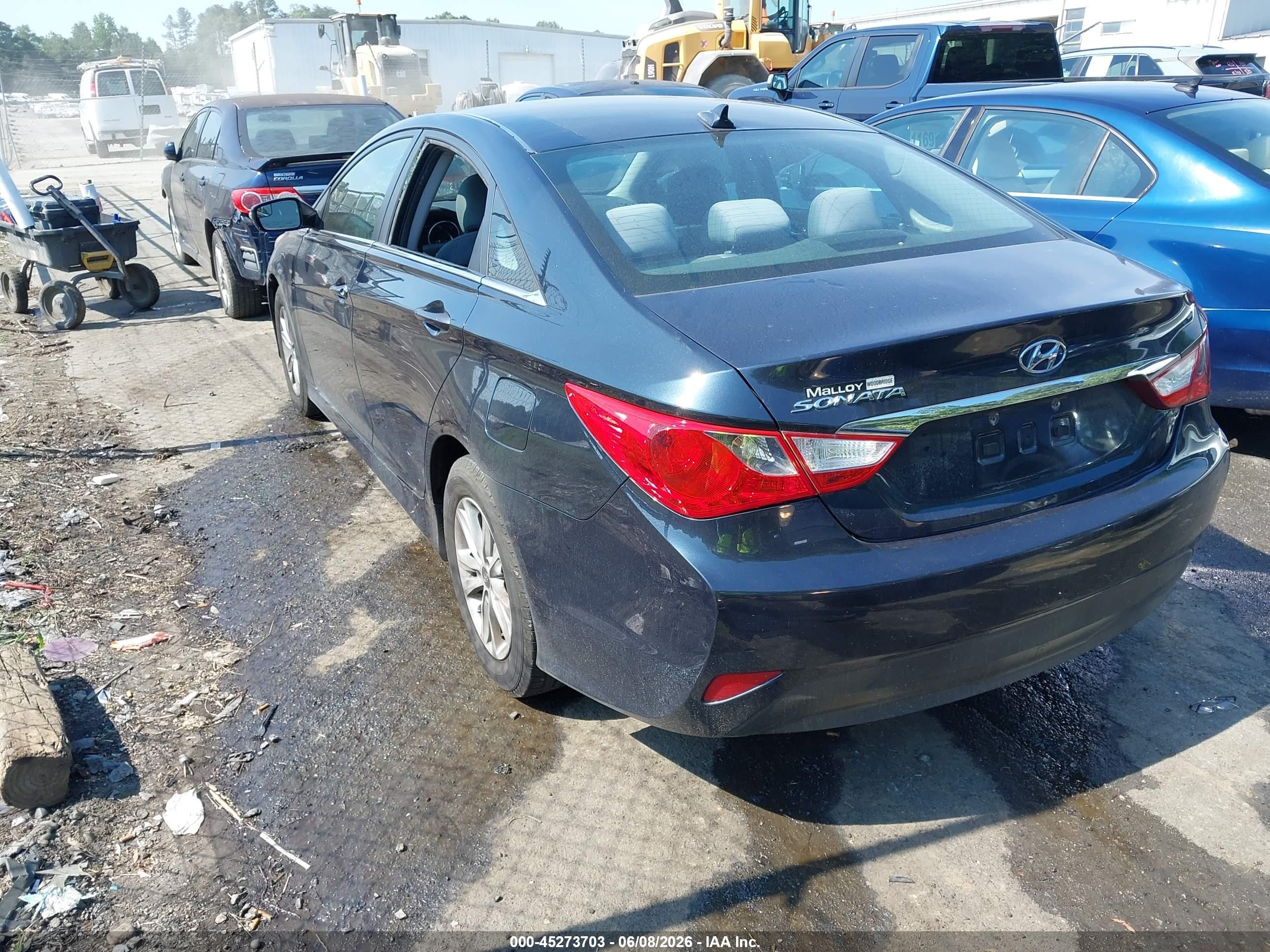 2014 Hyundai Sonata Gls Navy vin: 5NPEB4AC0EH921032
