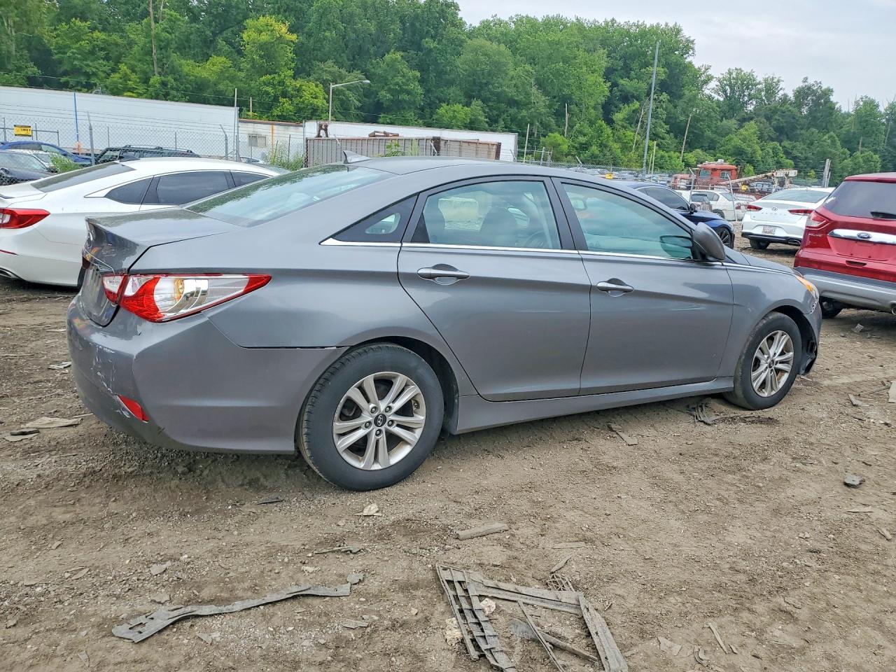 2014 Hyundai Sonata Gls Gray vin: 5NPEB4AC0EH924285