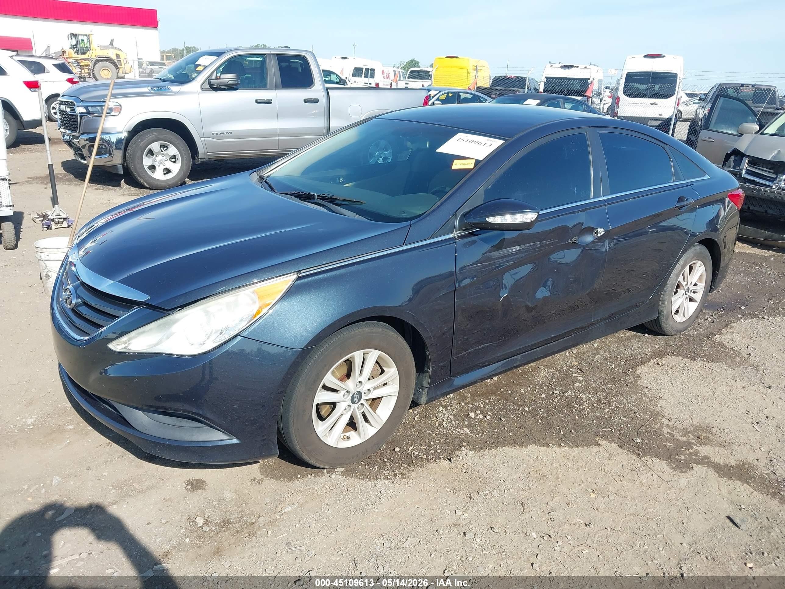 2014 Hyundai Sonata Gls Purple vin: 5NPEB4AC0EH928742