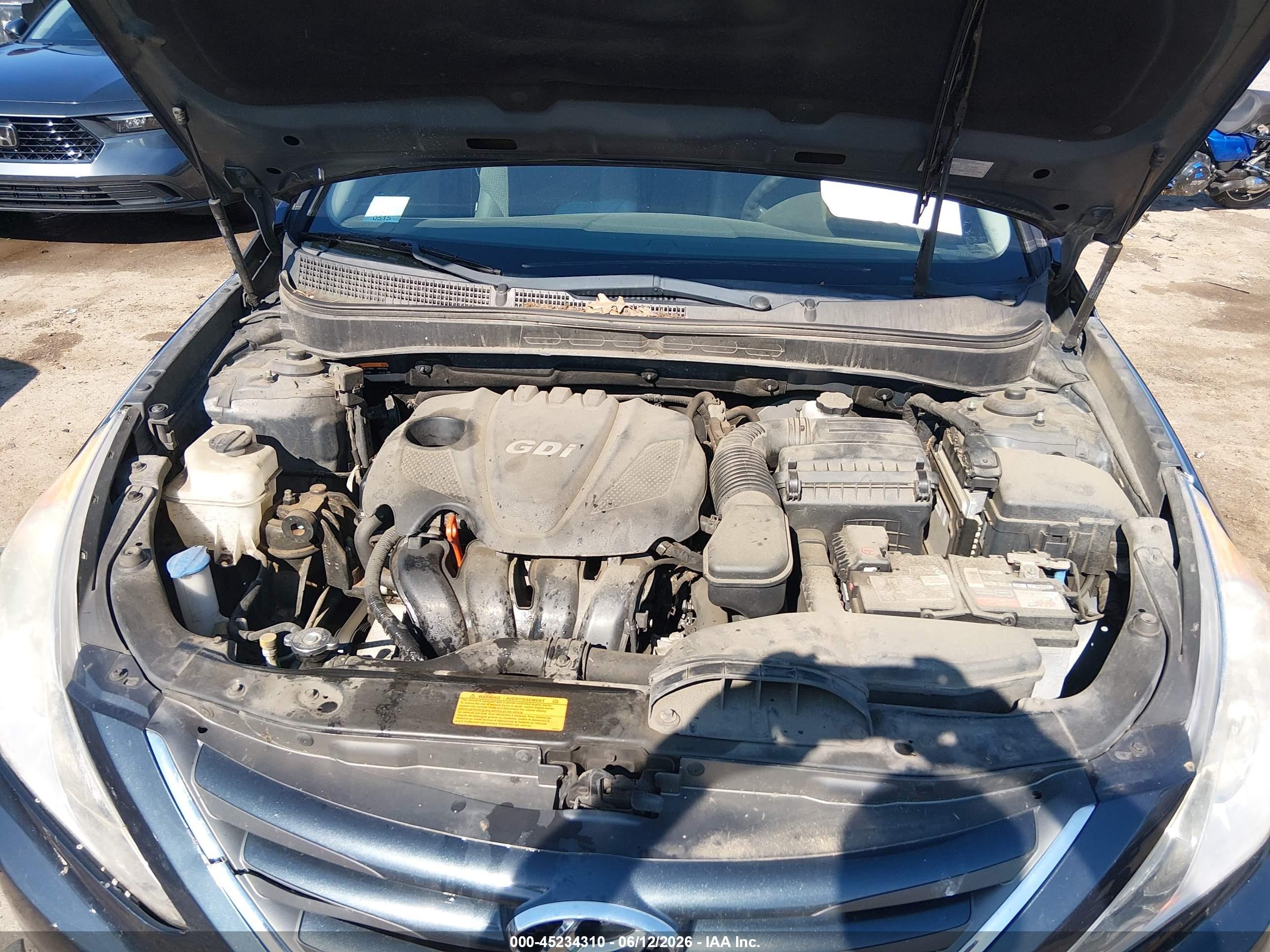 2014 Hyundai Sonata Gls Dark Blue vin: 5NPEB4AC0EH932192