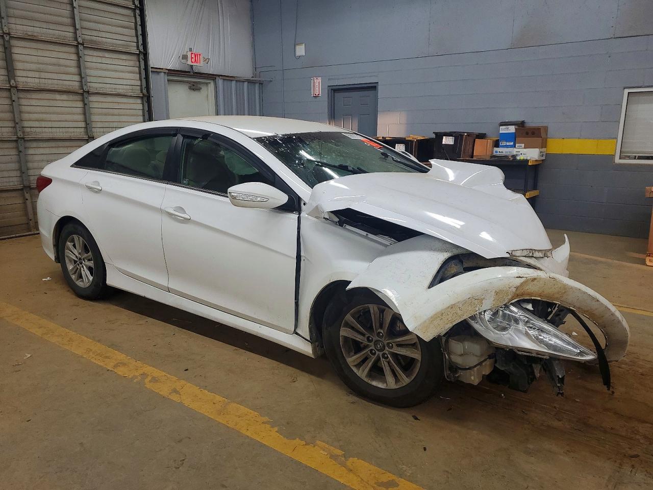 2014 Hyundai Sonata Gls White vin: 5NPEB4AC0EH932743