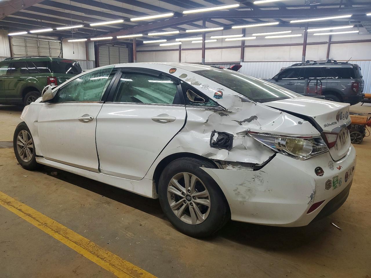 2014 Hyundai Sonata Gls White vin: 5NPEB4AC0EH932743