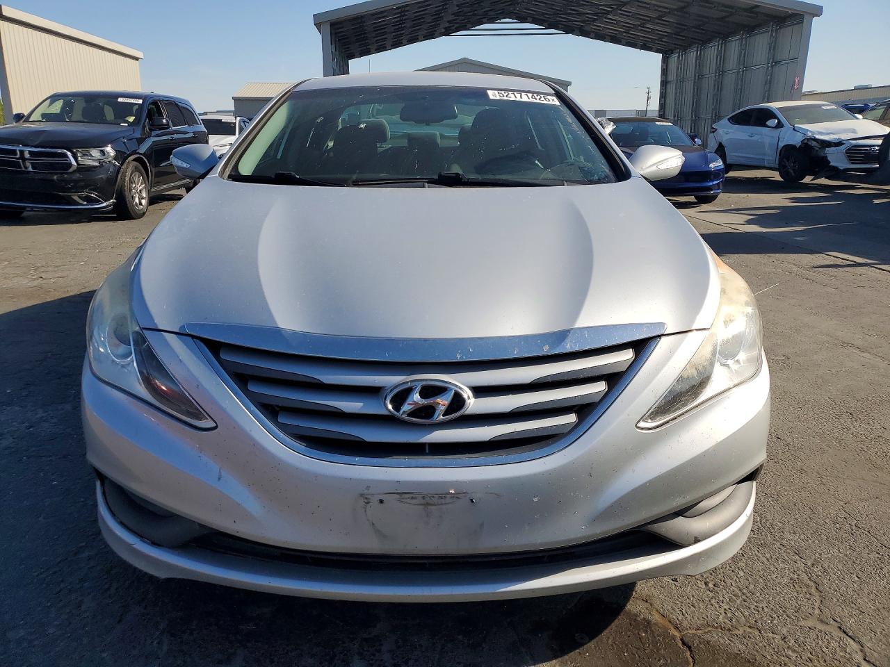 2014 Hyundai Sonata Gls Silver vin: 5NPEB4AC0EH935495