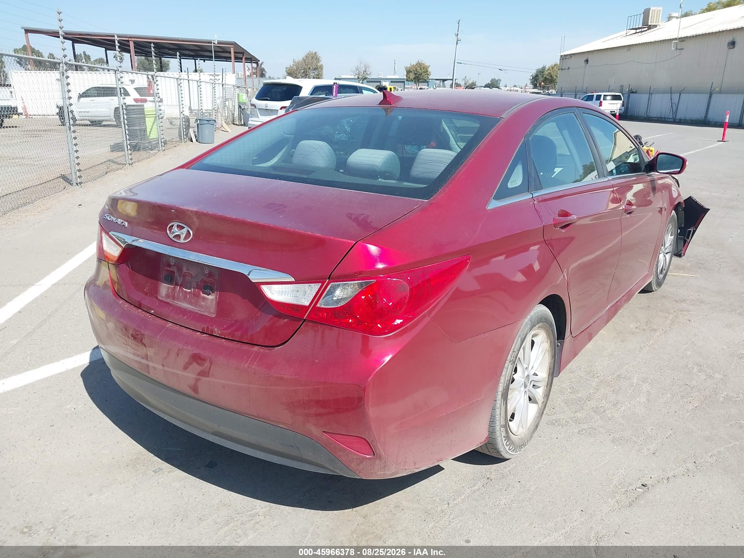 2014 Hyundai Sonata Gls Red vin: 5NPEB4AC0EH945797