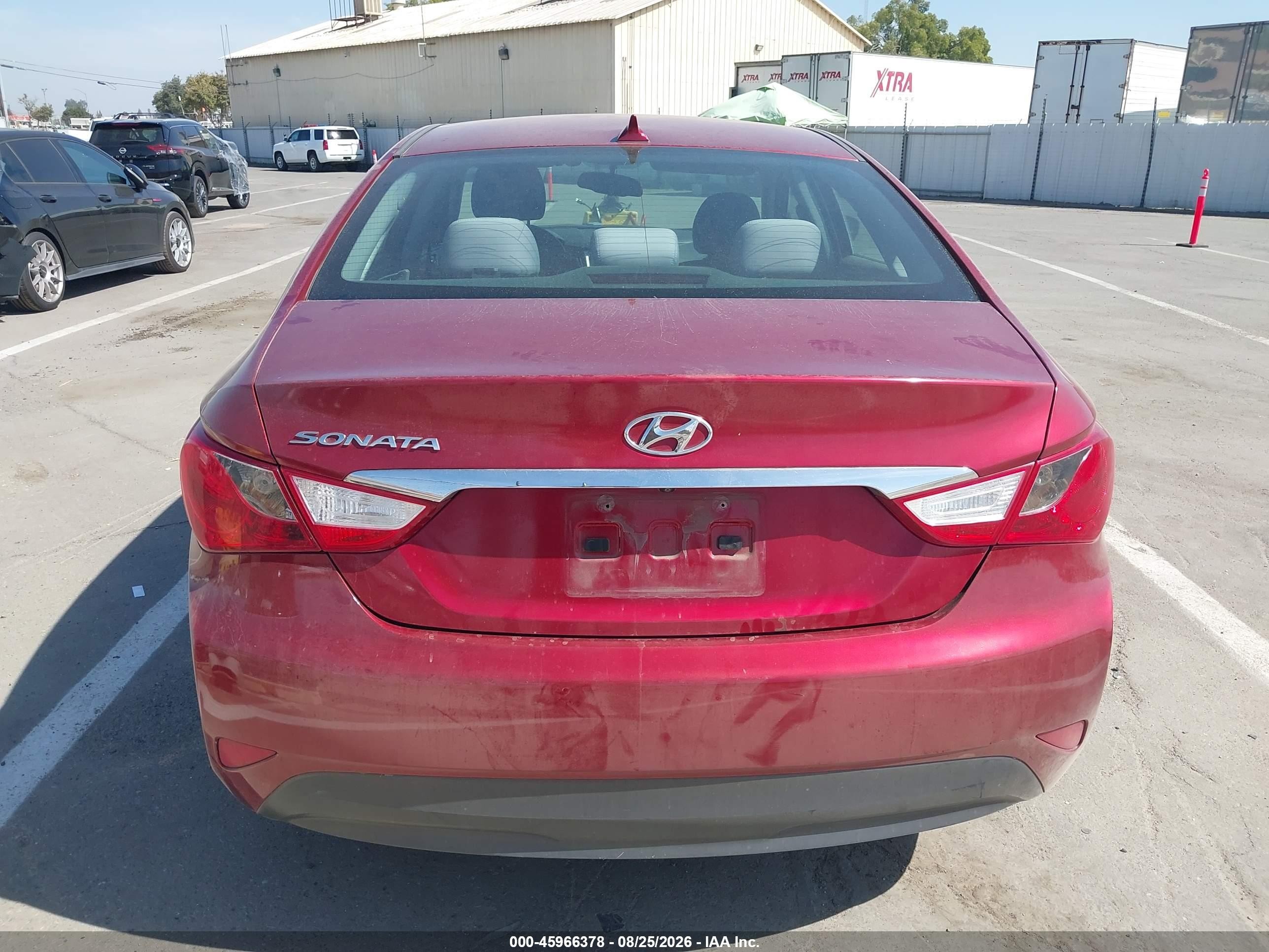 2014 Hyundai Sonata Gls Red vin: 5NPEB4AC0EH945797