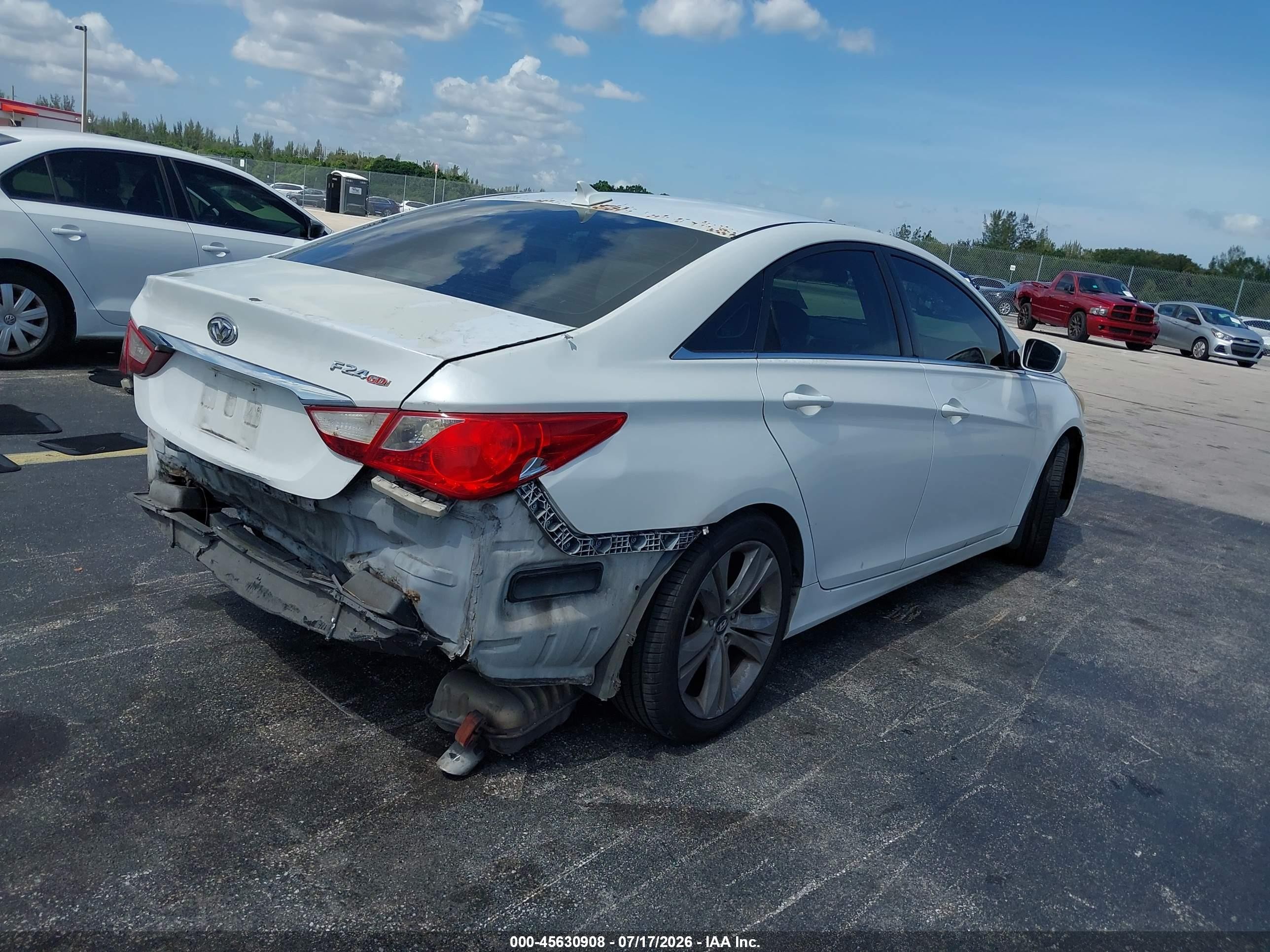 2011 Hyundai Sonata Gls White vin: 5NPEB4AC1BH005391