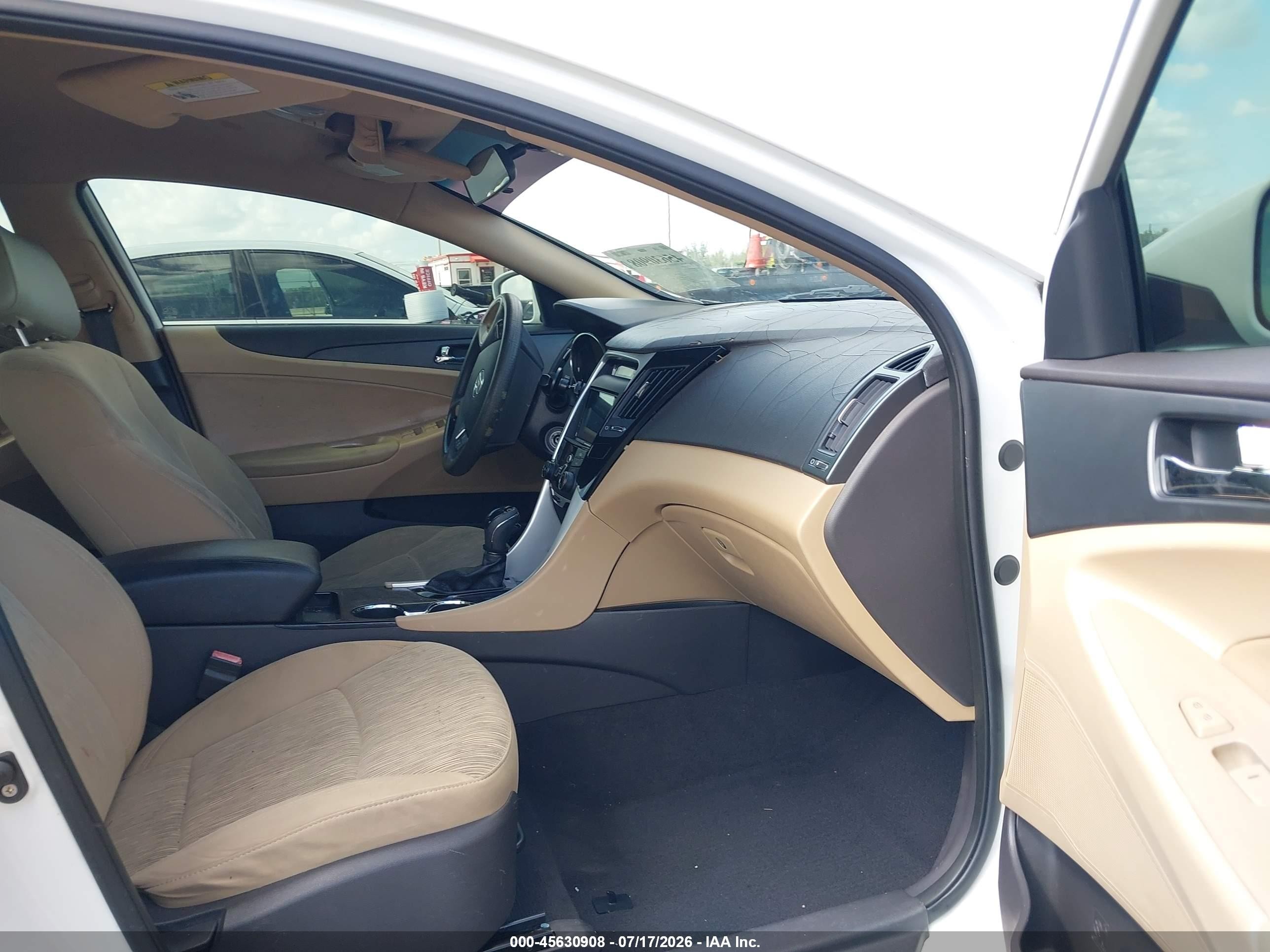 2011 Hyundai Sonata Gls White vin: 5NPEB4AC1BH005391