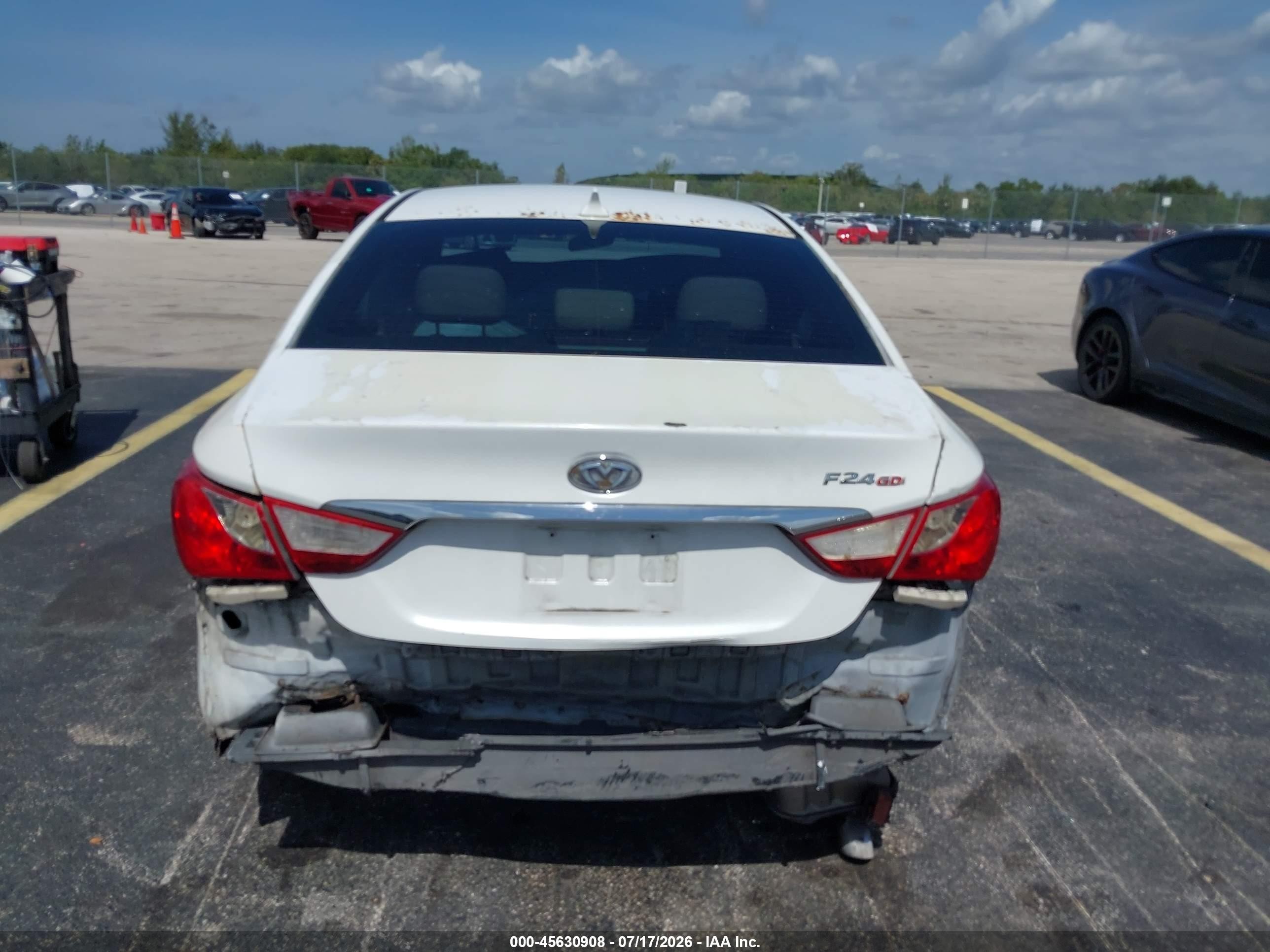 2011 Hyundai Sonata Gls White vin: 5NPEB4AC1BH005391