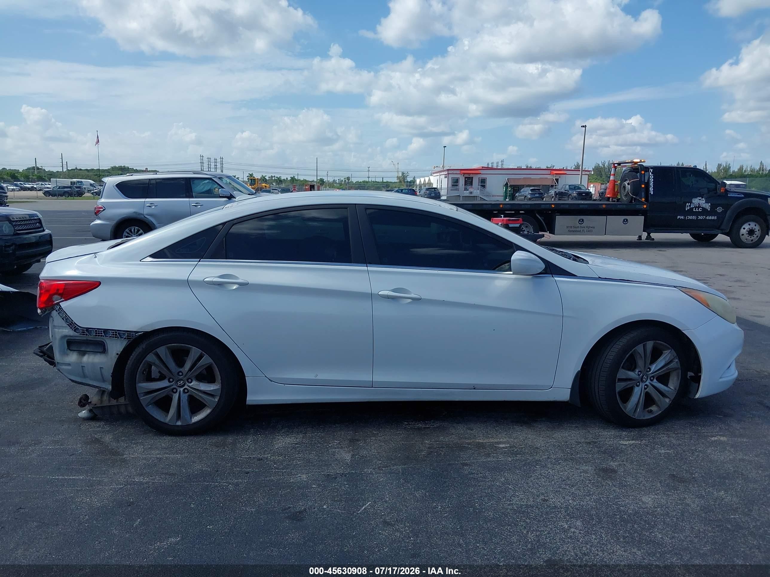 2011 Hyundai Sonata Gls White vin: 5NPEB4AC1BH005391