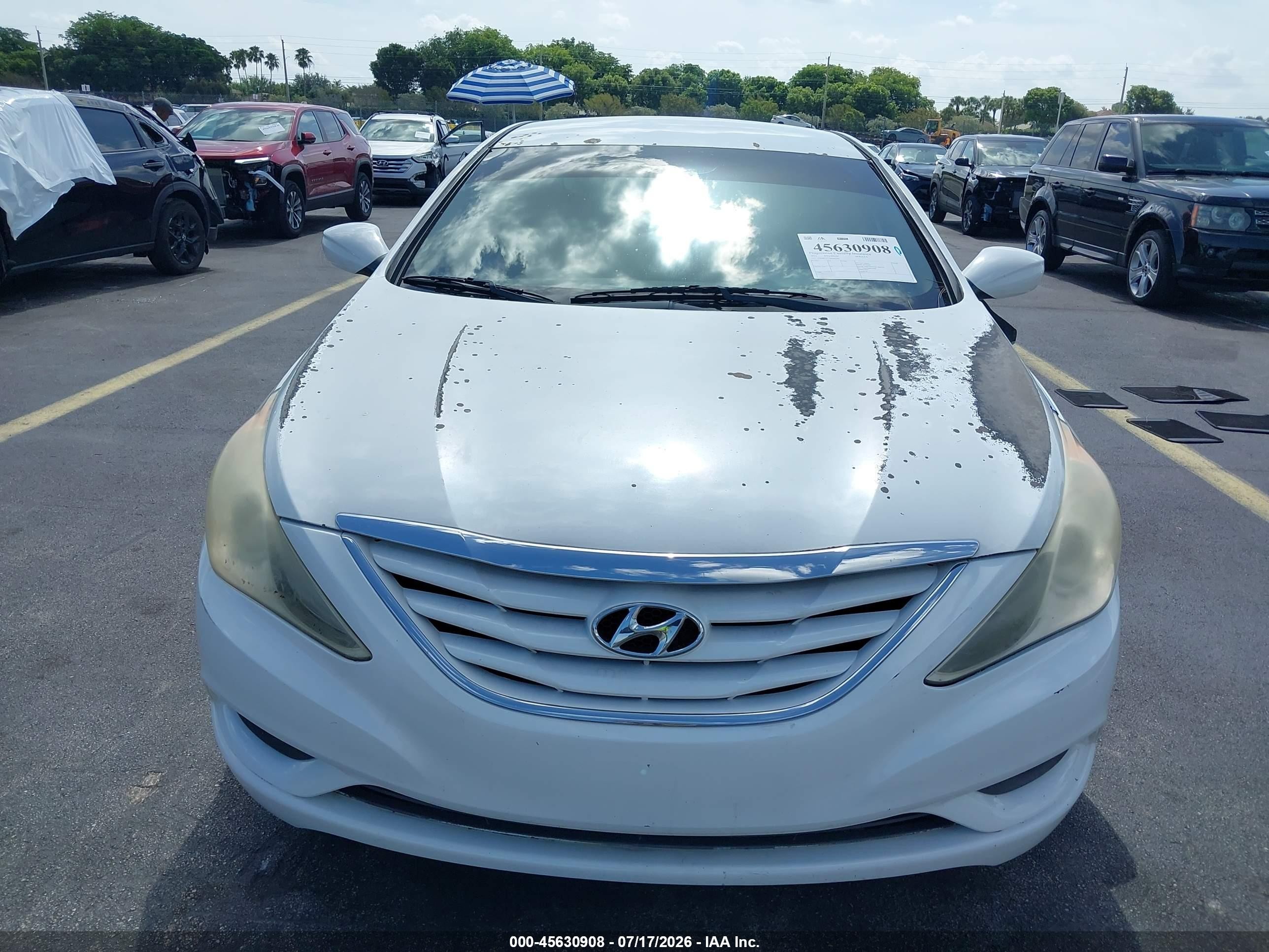 2011 Hyundai Sonata Gls White vin: 5NPEB4AC1BH005391