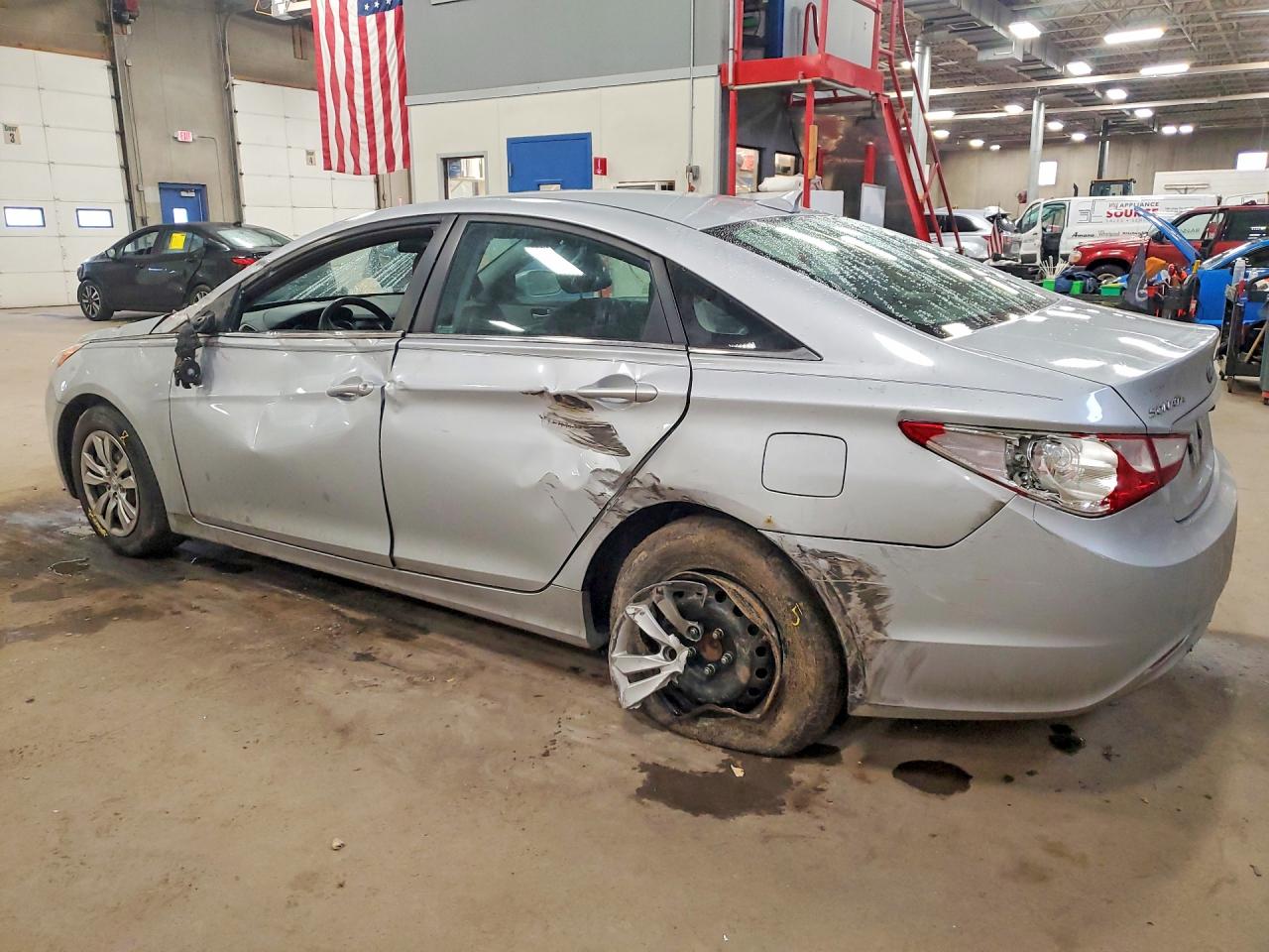 2011 Hyundai Sonata Gls Silver vin: 5NPEB4AC1BH014981