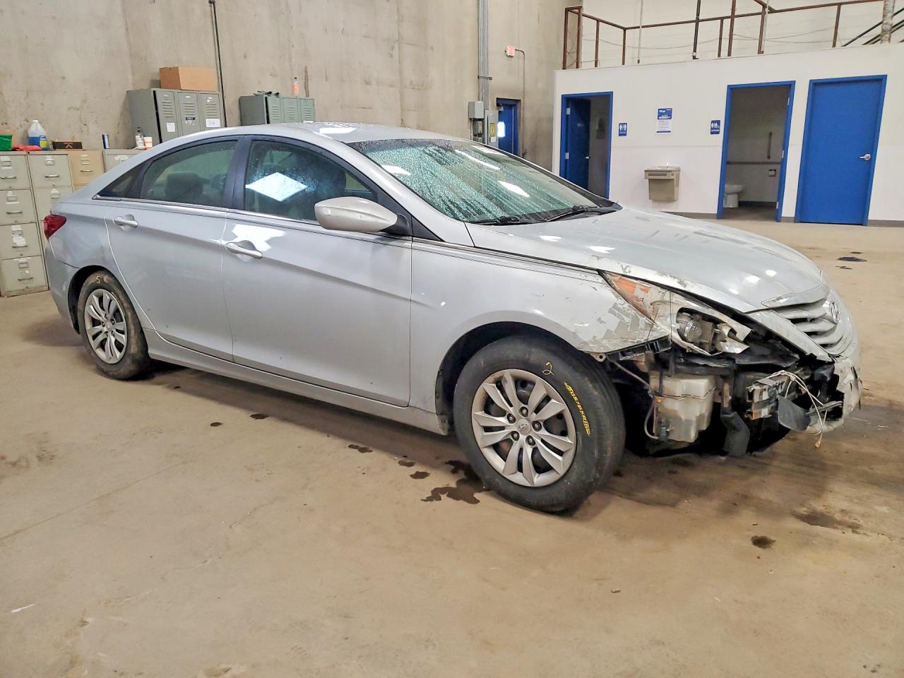 2011 Hyundai Sonata Gls Silver vin: 5NPEB4AC1BH014981
