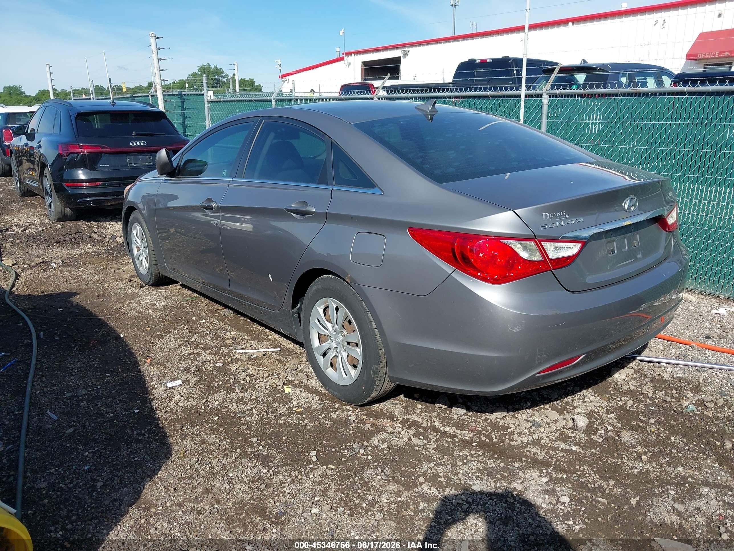 2011 Hyundai Sonata Gls Gray vin: 5NPEB4AC1BH015077