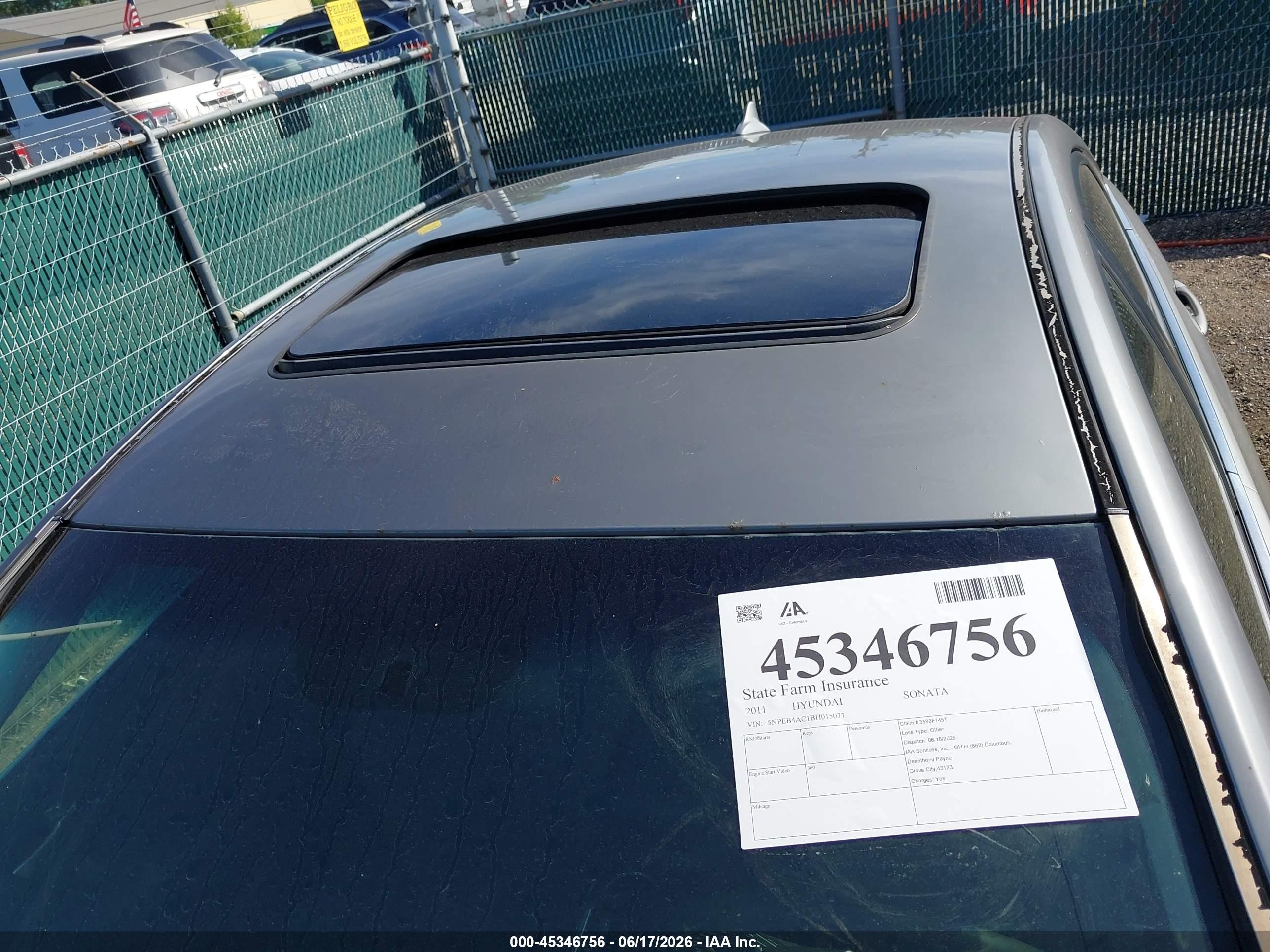 2011 Hyundai Sonata Gls Gray vin: 5NPEB4AC1BH015077