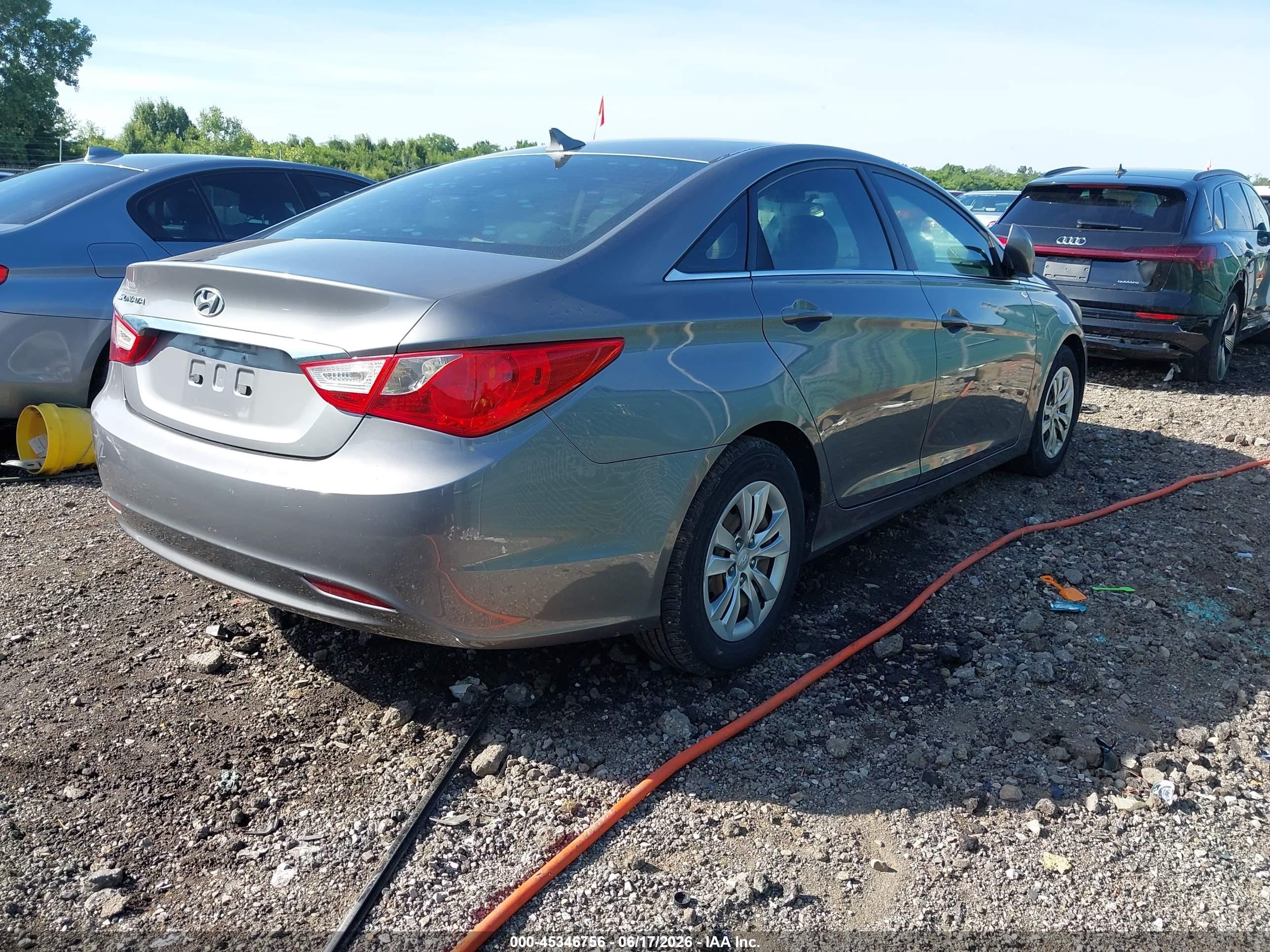2011 Hyundai Sonata Gls Gray vin: 5NPEB4AC1BH015077