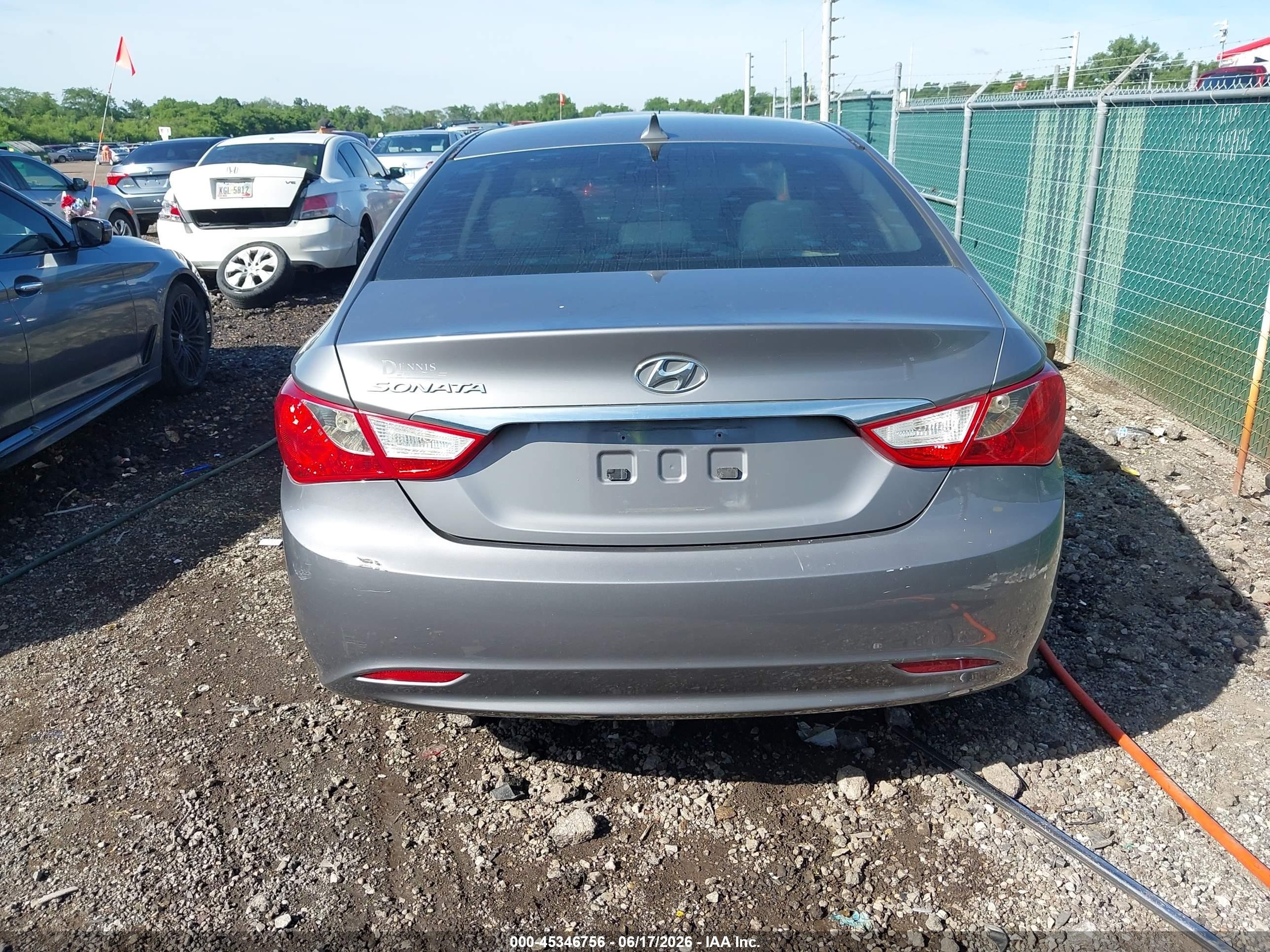 2011 Hyundai Sonata Gls Gray vin: 5NPEB4AC1BH015077