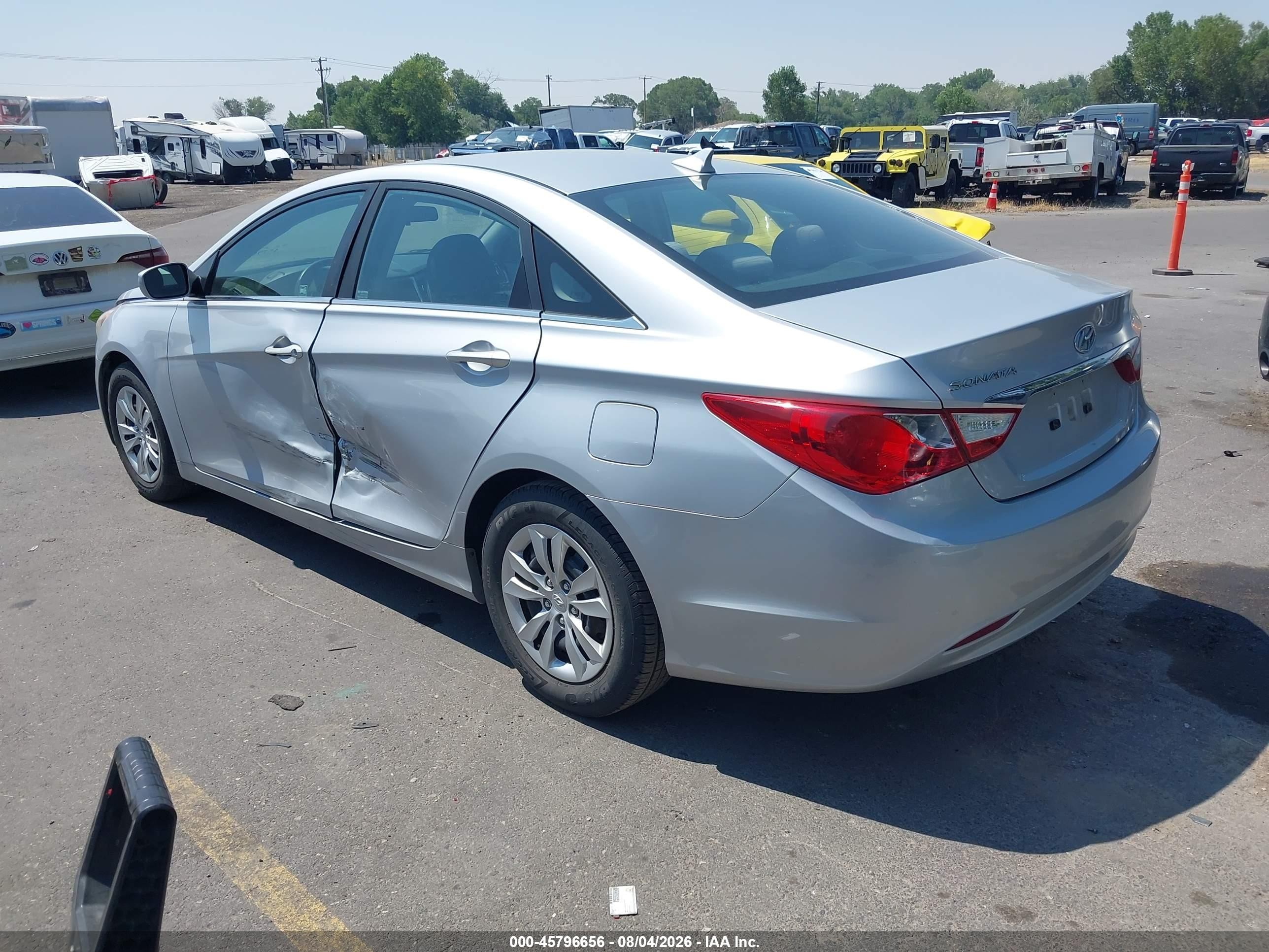 2011 Hyundai Sonata Gls Gray vin: 5NPEB4AC1BH025513