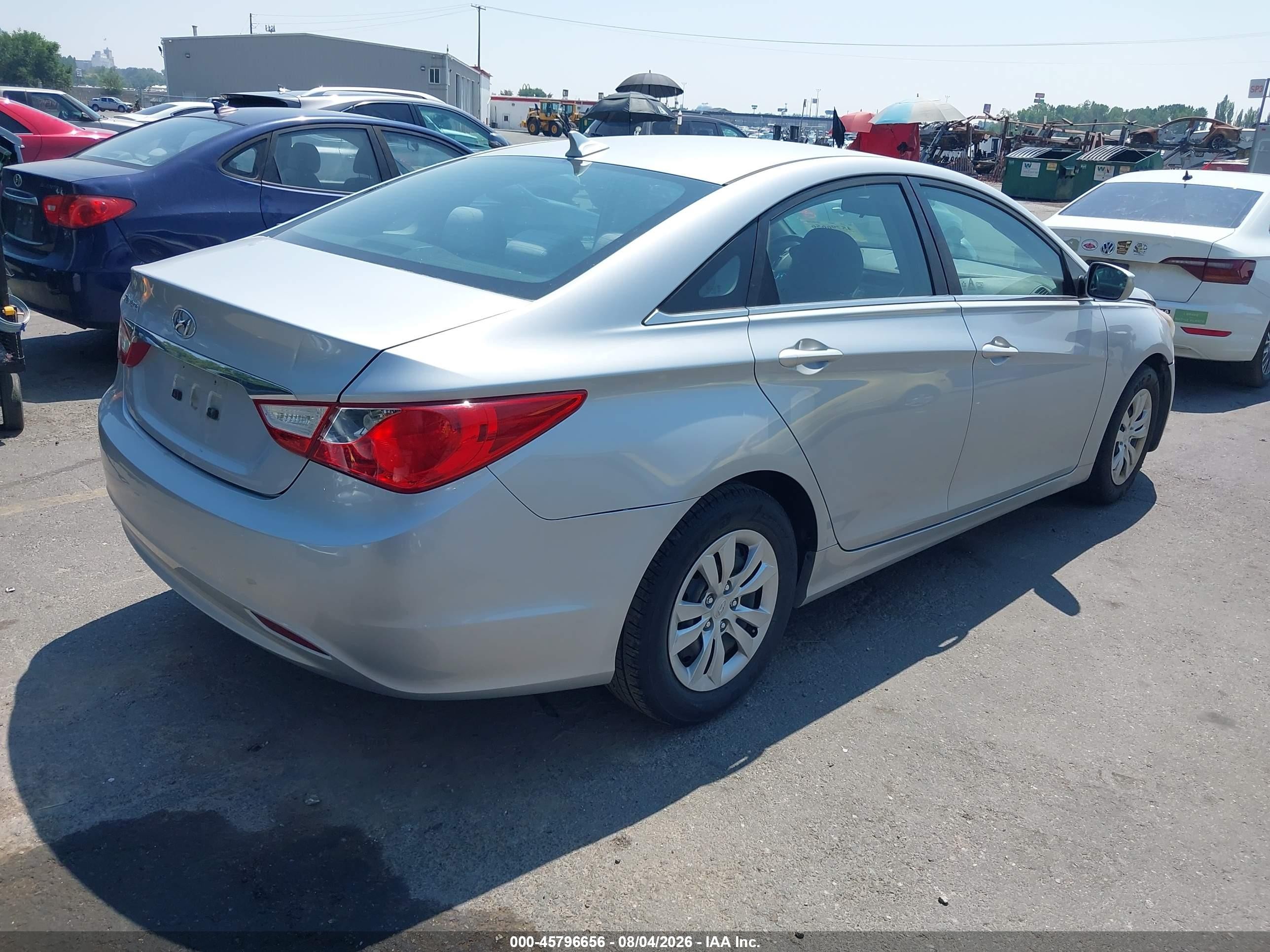 2011 Hyundai Sonata Gls Gray vin: 5NPEB4AC1BH025513