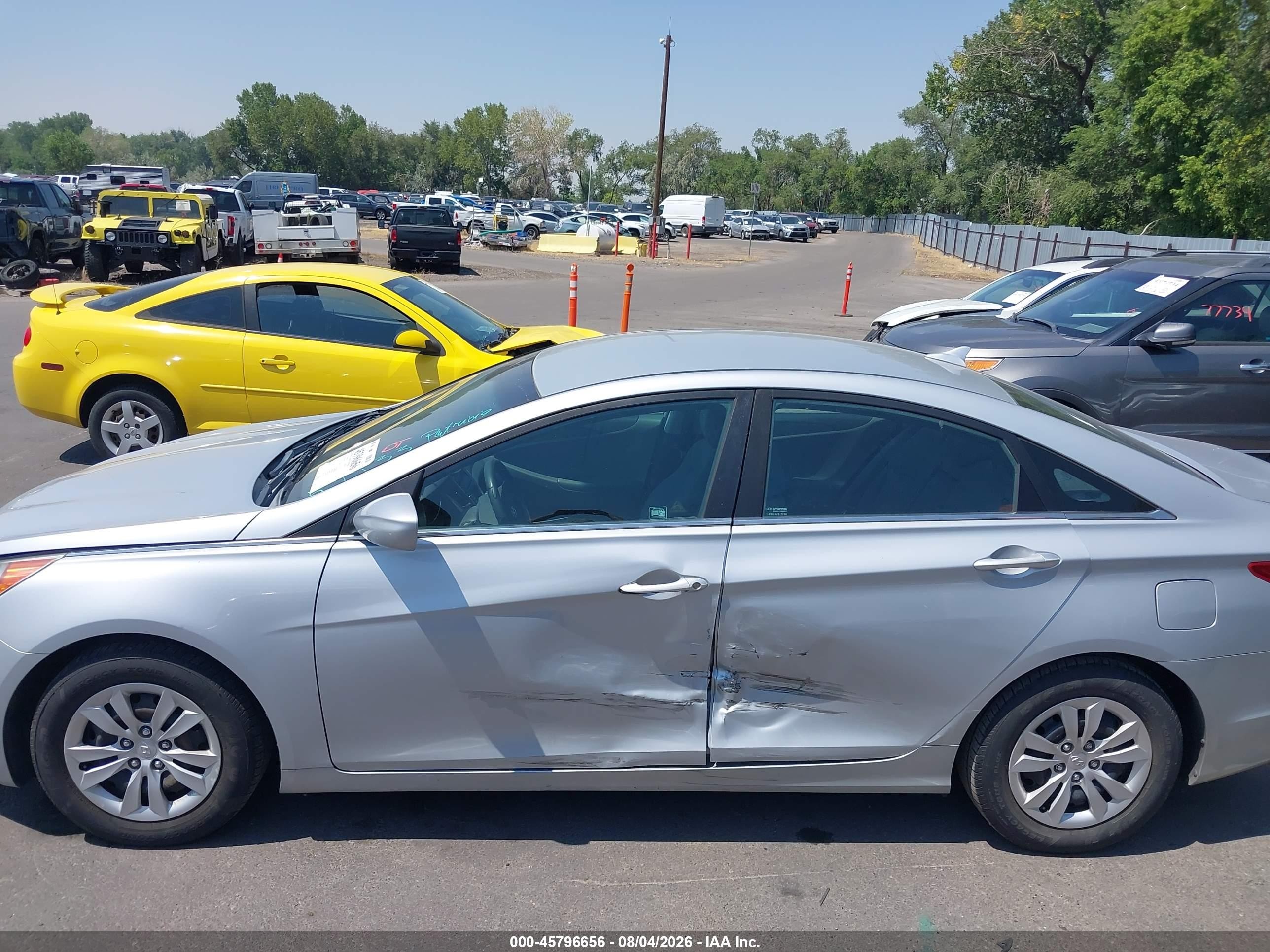 2011 Hyundai Sonata Gls Gray vin: 5NPEB4AC1BH025513