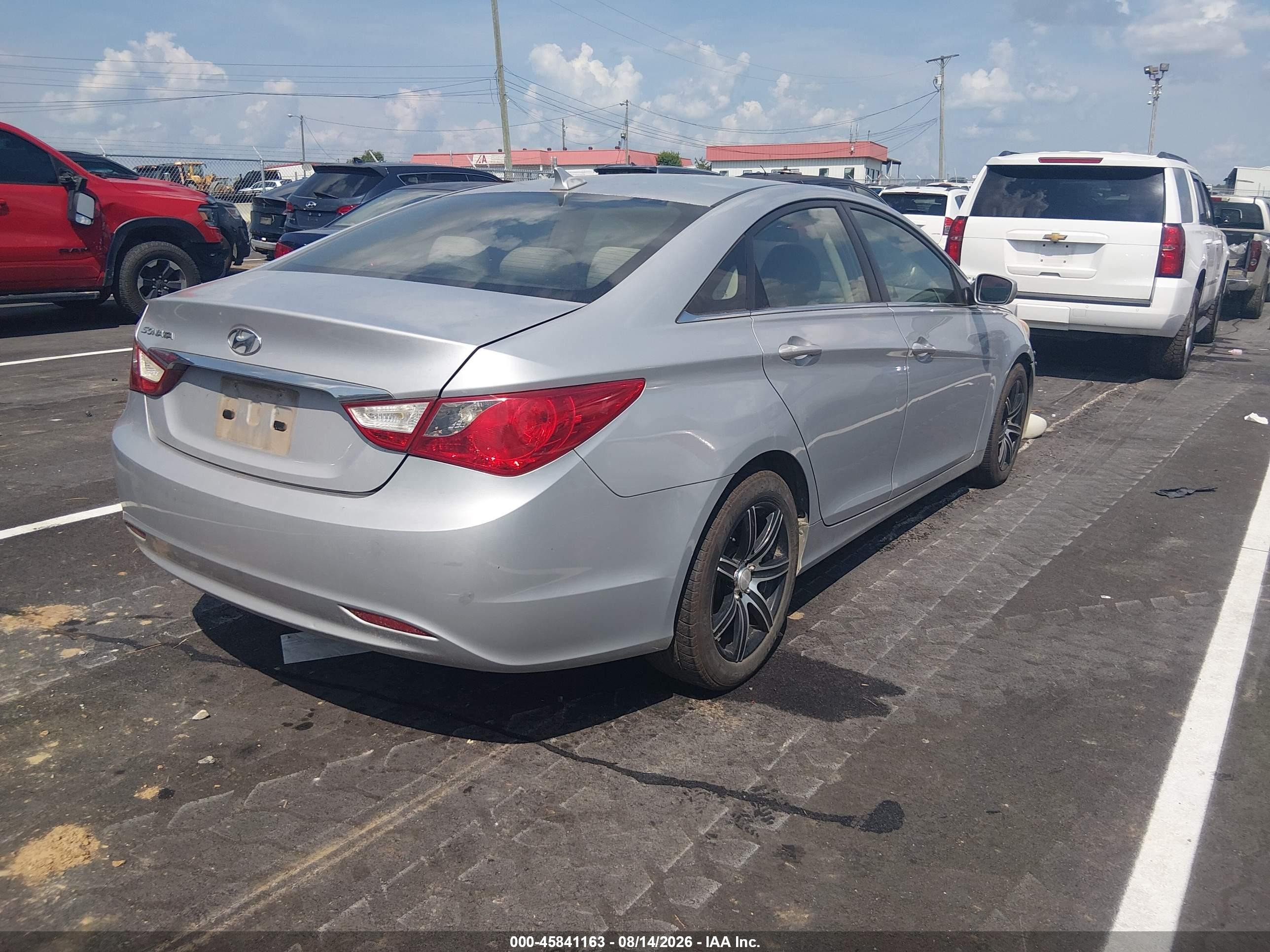 2011 Hyundai Sonata Gls Silver vin: 5NPEB4AC1BH055160