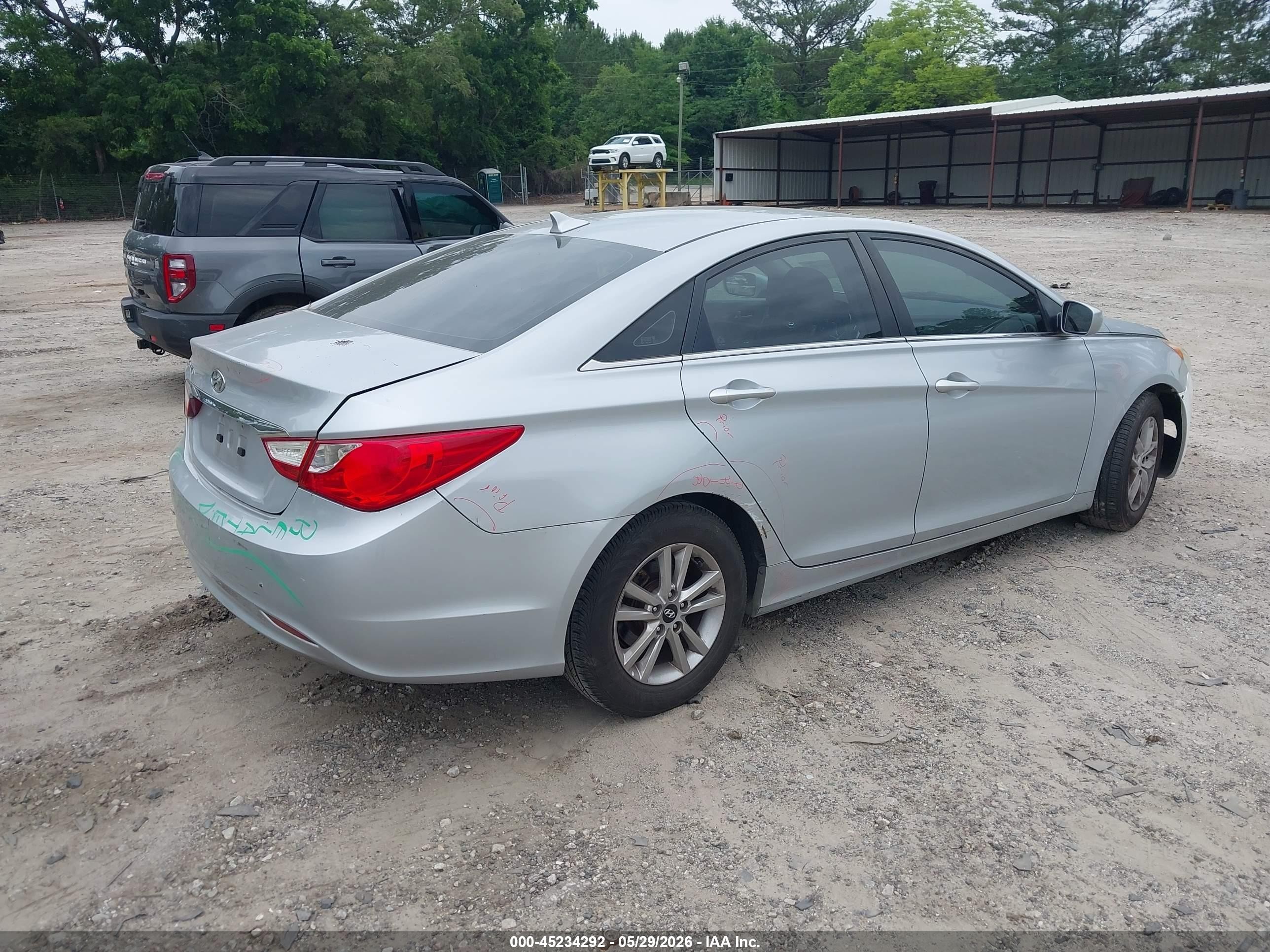 2011 Hyundai Sonata Gls Silver vin: 5NPEB4AC1BH056924
