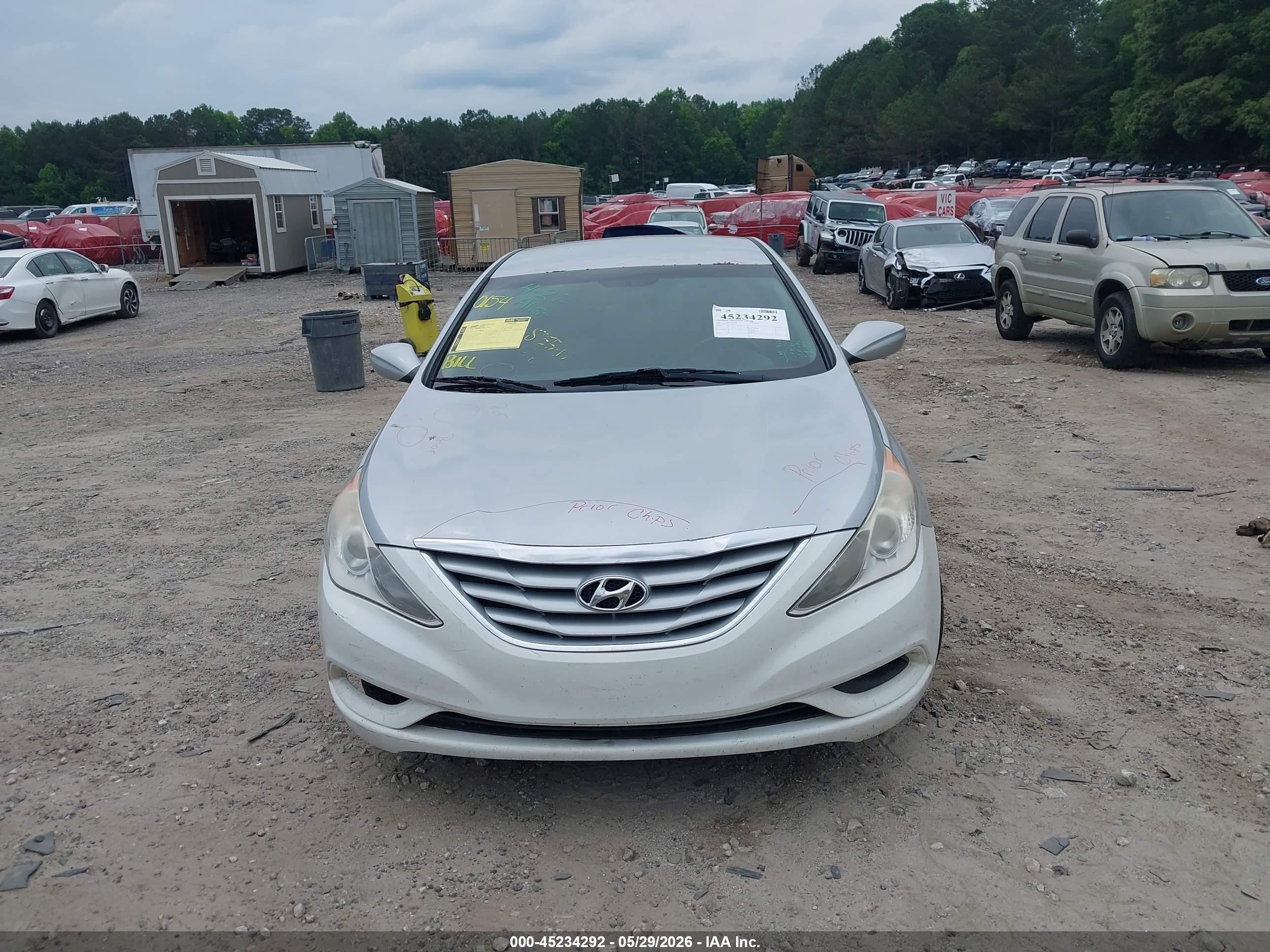 2011 Hyundai Sonata Gls Silver vin: 5NPEB4AC1BH056924