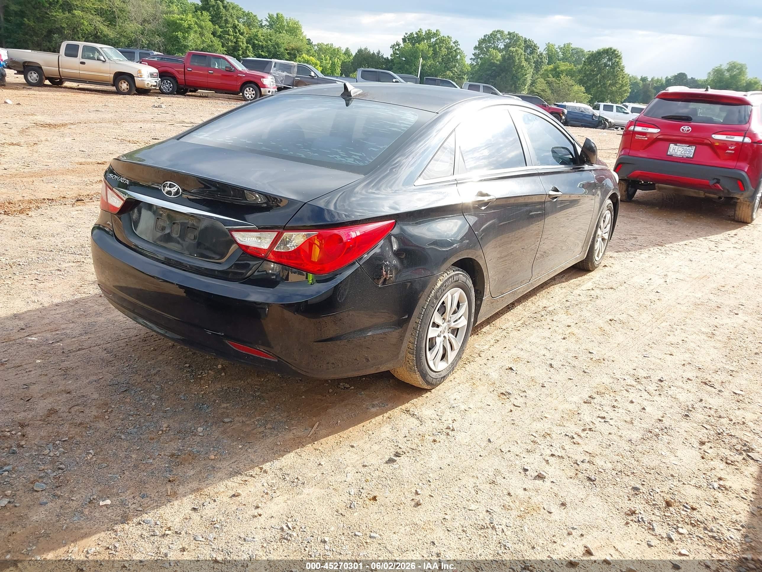 2011 Hyundai Sonata Gls Black vin: 5NPEB4AC1BH061394