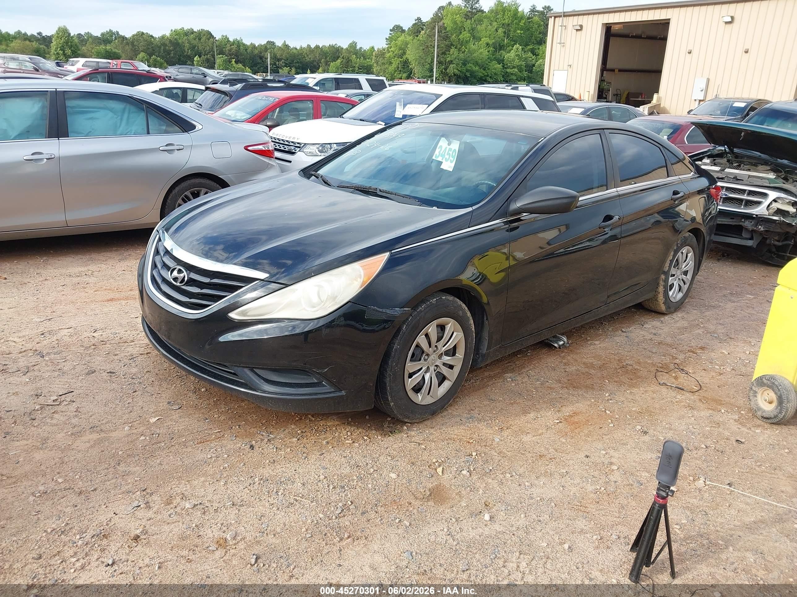 2011 Hyundai Sonata Gls Black vin: 5NPEB4AC1BH061394