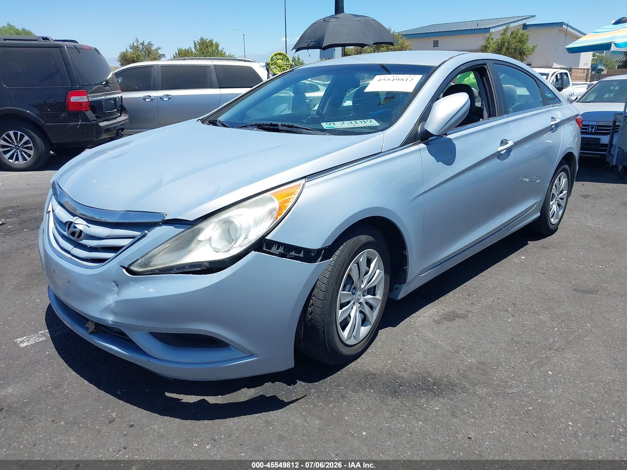 2011 Hyundai Sonata Gls Blue vin: 5NPEB4AC1BH064991