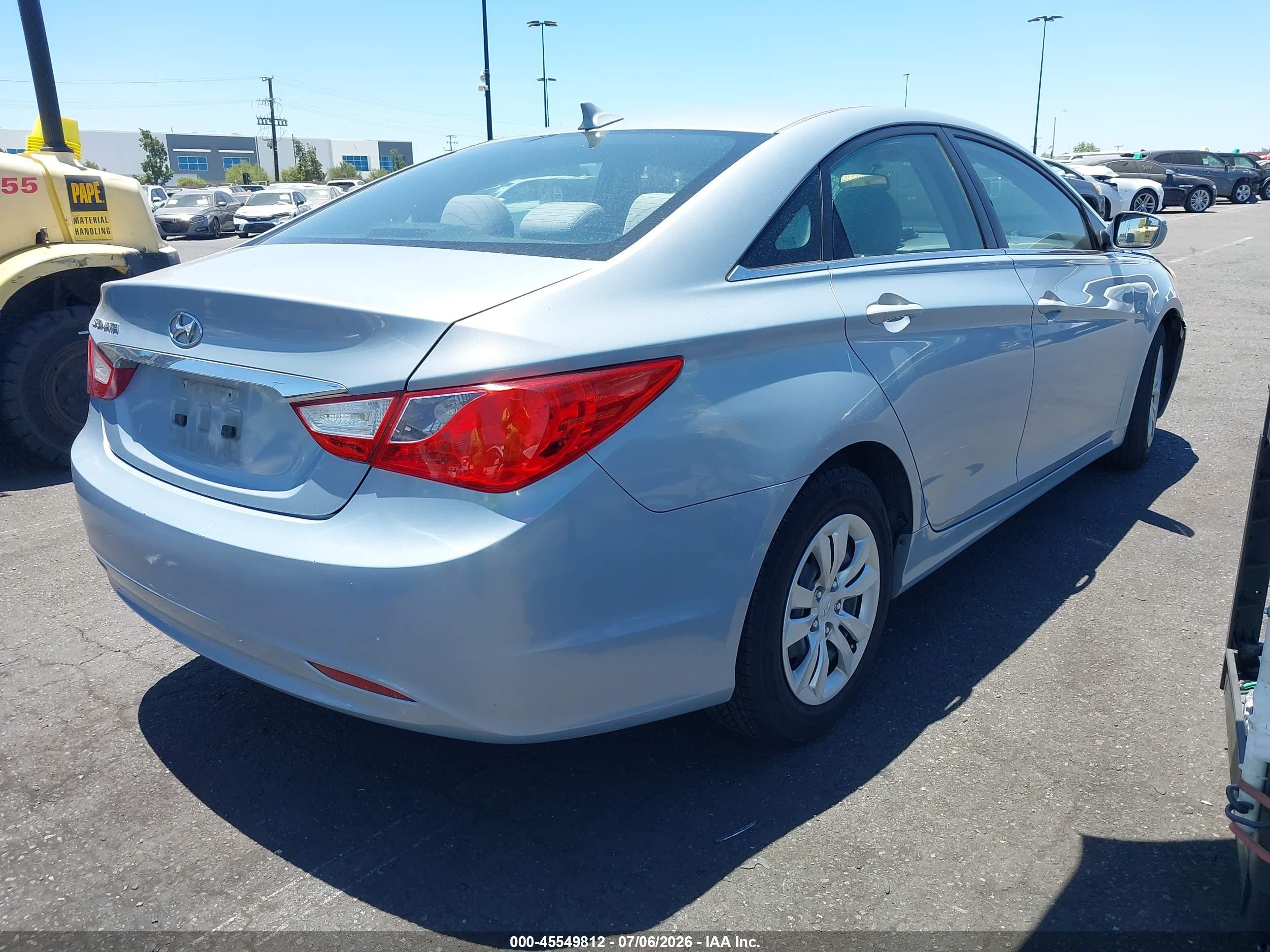 2011 Hyundai Sonata Gls Blue vin: 5NPEB4AC1BH064991