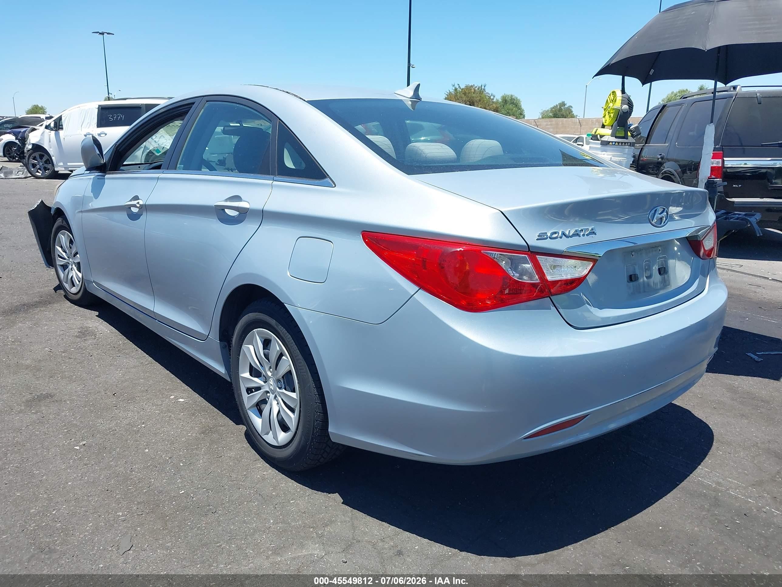 2011 Hyundai Sonata Gls Blue vin: 5NPEB4AC1BH064991