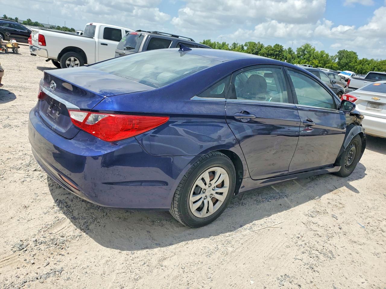2011 Hyundai Sonata Gls Синий vin: 5NPEB4AC1BH072976