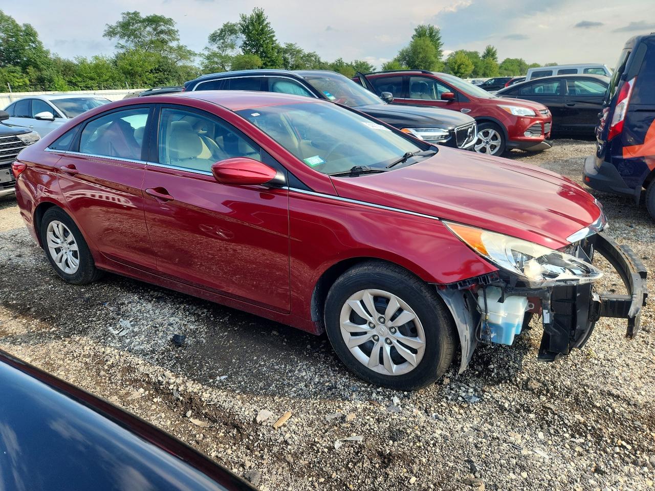 2011 Hyundai Sonata Gls Red vin: 5NPEB4AC1BH080463