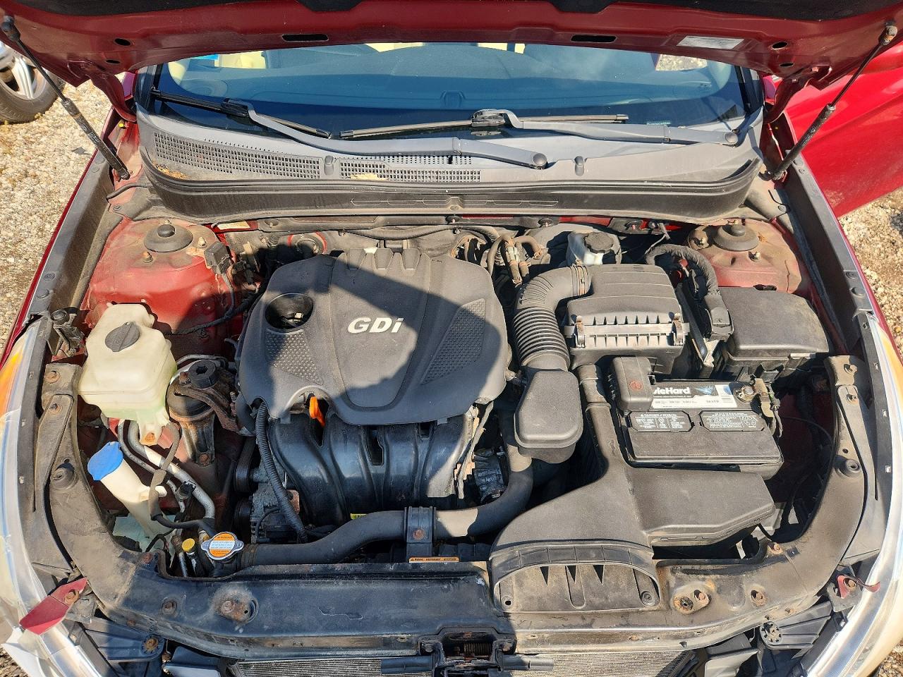 2011 Hyundai Sonata Gls Red vin: 5NPEB4AC1BH080463