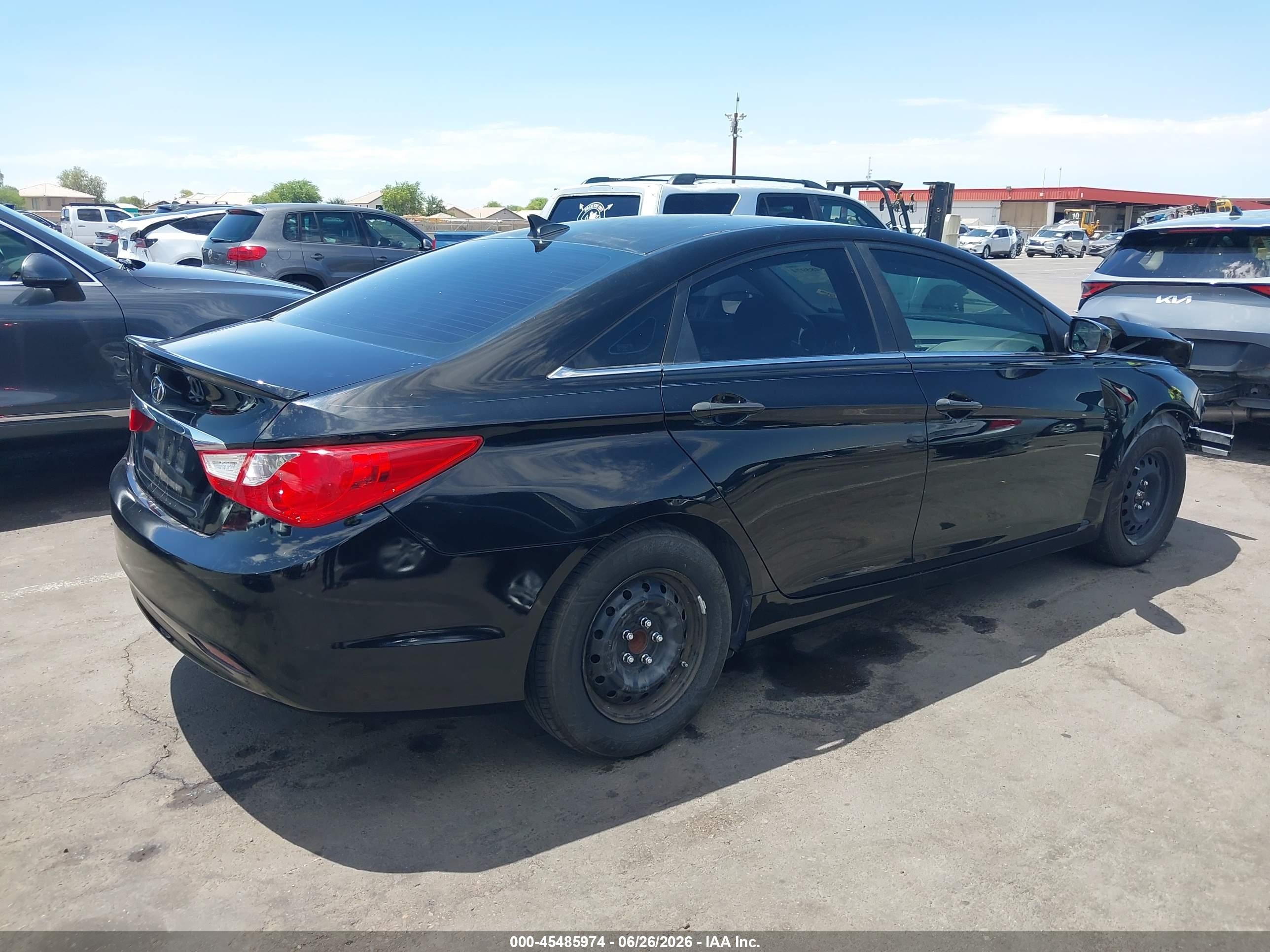 2011 Hyundai Sonata Gls Black vin: 5NPEB4AC1BH094539