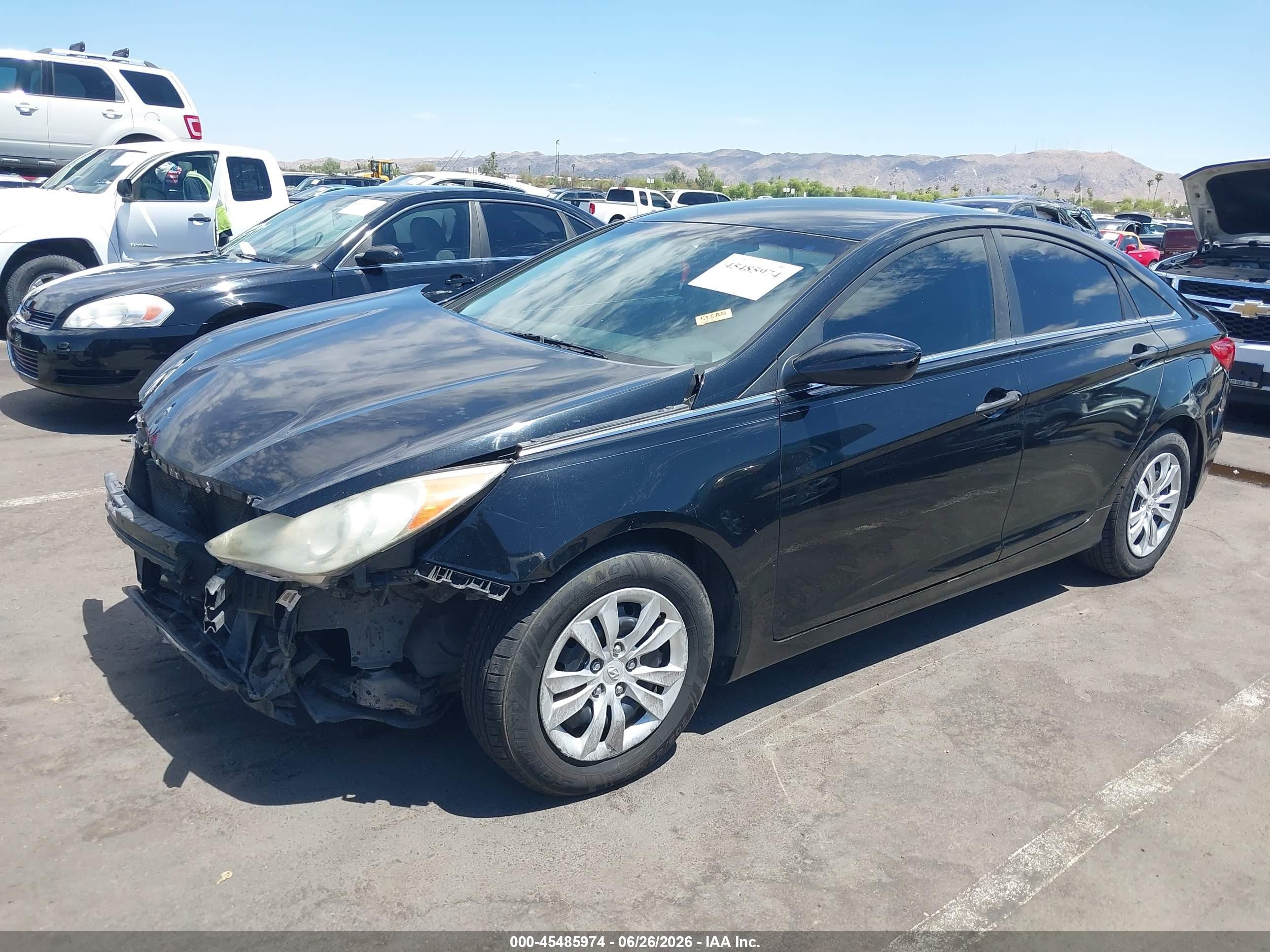 2011 Hyundai Sonata Gls Black vin: 5NPEB4AC1BH094539