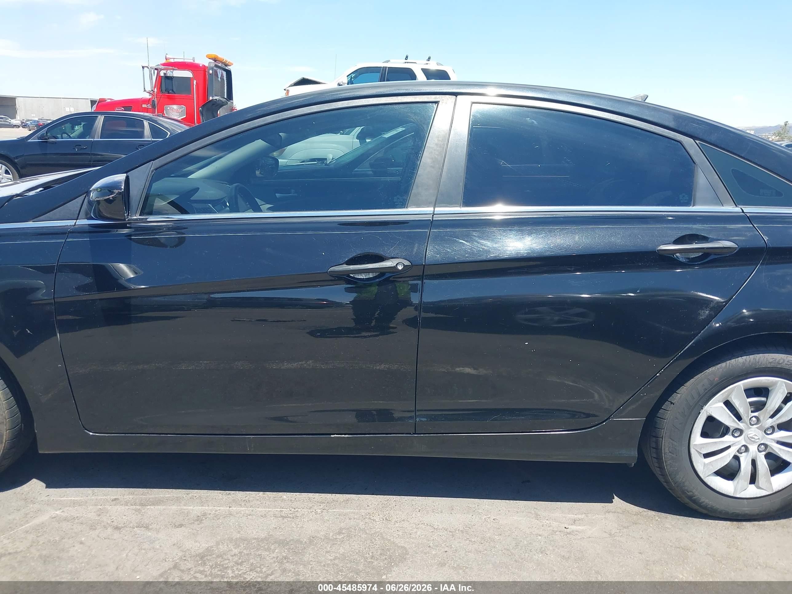 2011 Hyundai Sonata Gls Black vin: 5NPEB4AC1BH094539