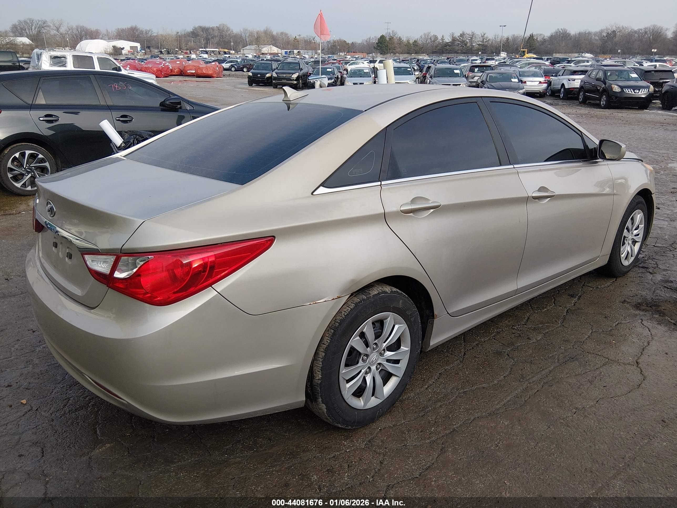 2011 Hyundai Sonata Gls Cream vin: 5NPEB4AC1BH094928
